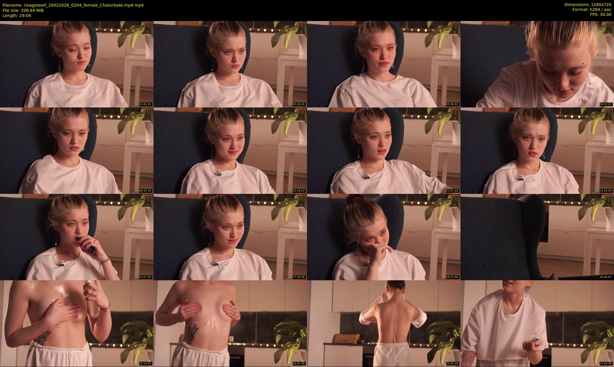 rivagosnell — 30 minute Chaturbate female cam show recording, 720p, Feb 20, 2026