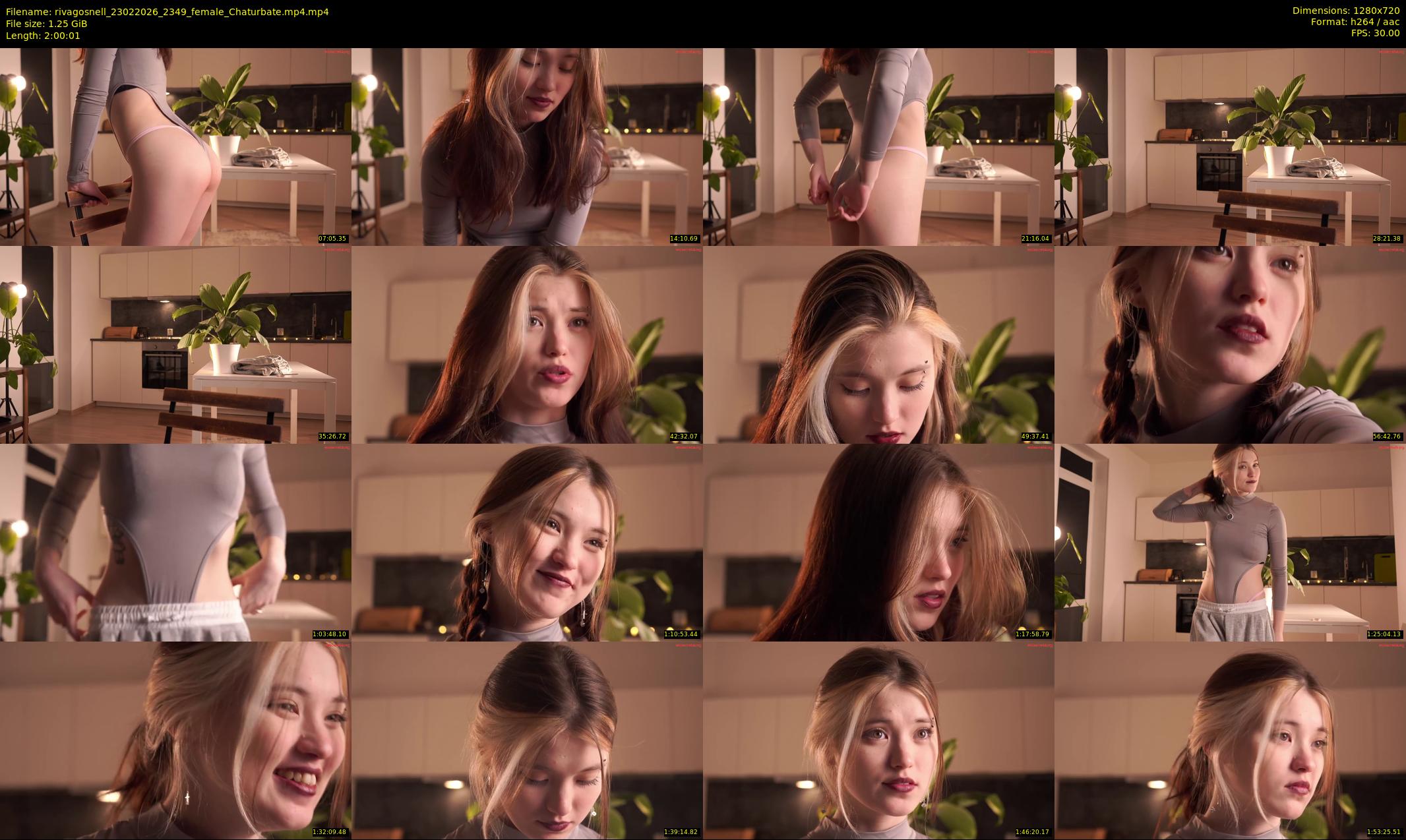 rivagosnell — 121 minute Chaturbate female cam show recording, 720p, Feb 23, 2026