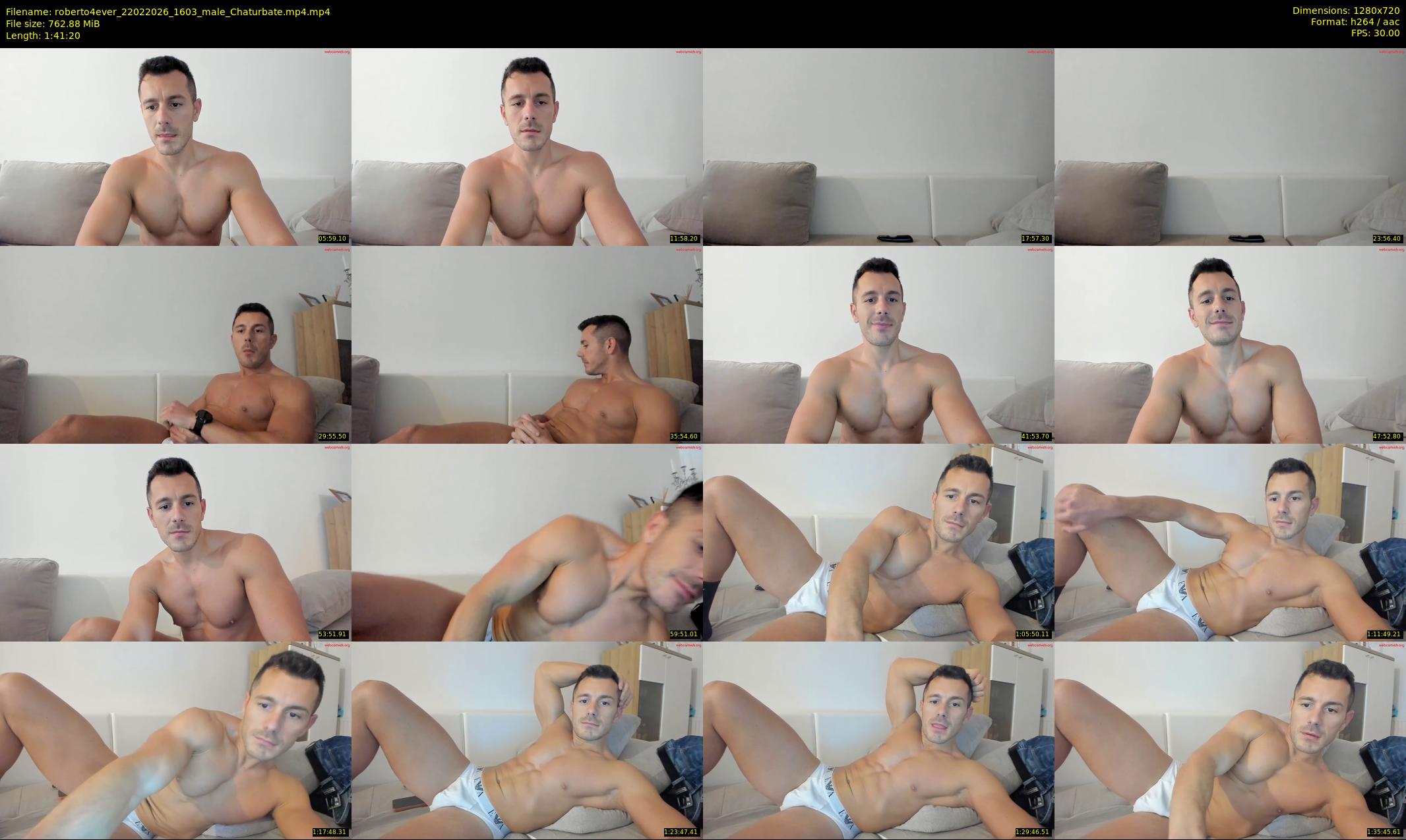 roberto4ever — 102 minute Chaturbate male cam show recording, 720p, Feb 22, 2026
