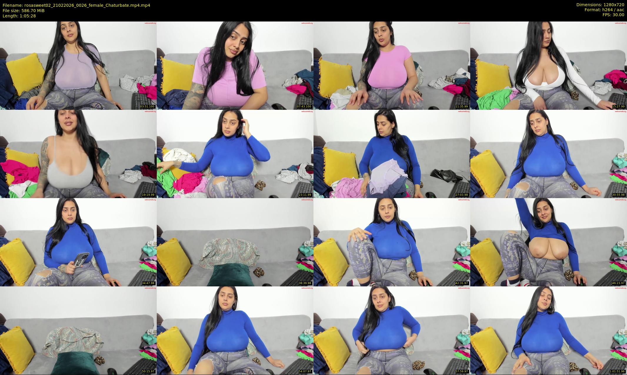 rosasweet02 — 66 minute Chaturbate female cam show recording, 720p, Feb 21, 2026
