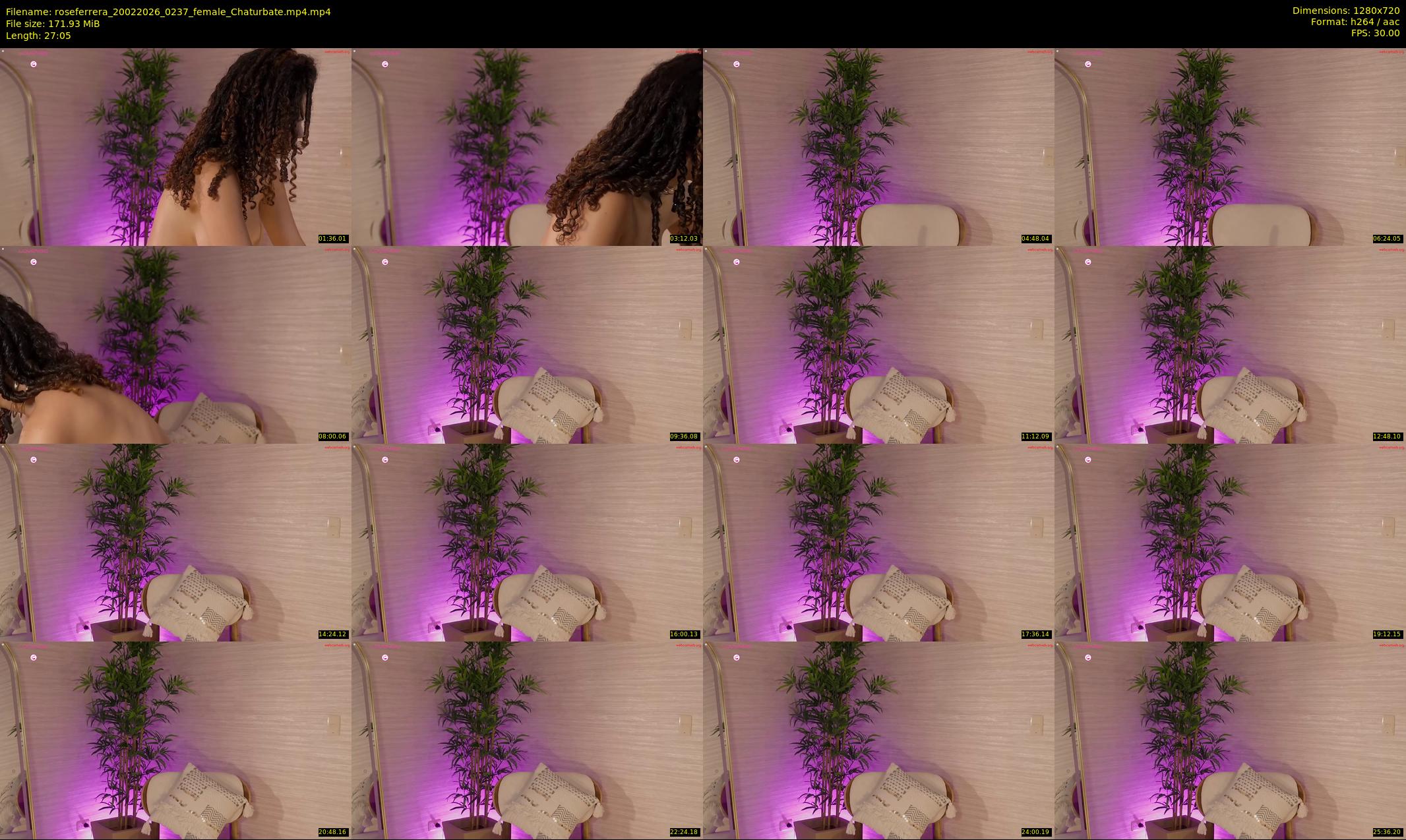 roseferrera — 28 minute Chaturbate female cam show recording, 720p, Feb 20, 2026