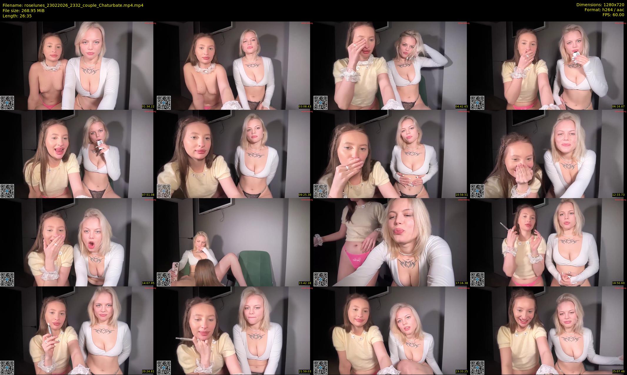 roselunes — 27 minute Chaturbate female cam show recording, 720p, Feb 23, 2026