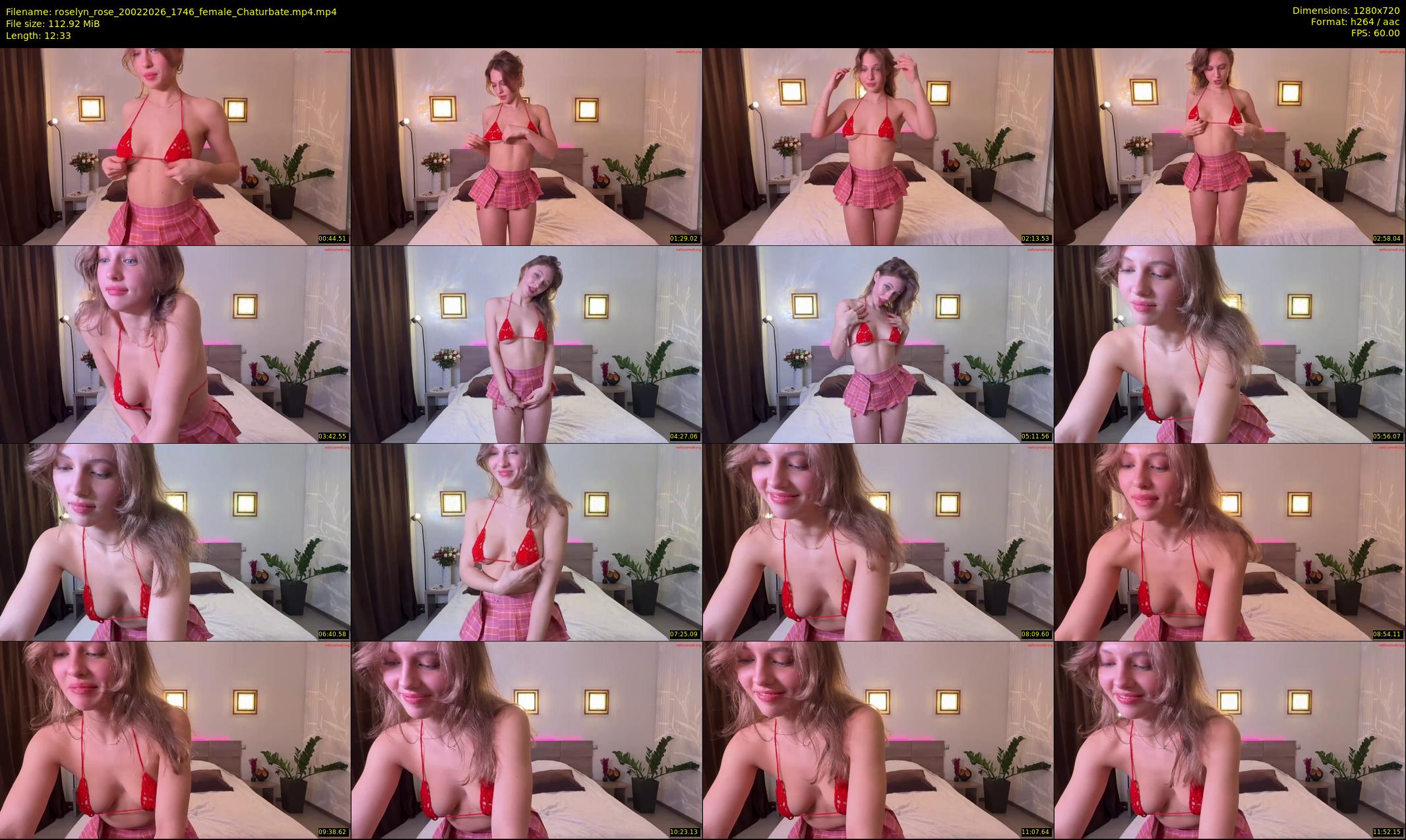 roselyn_rose — 13 minute Chaturbate female cam show recording, 720p, Feb 20, 2026
