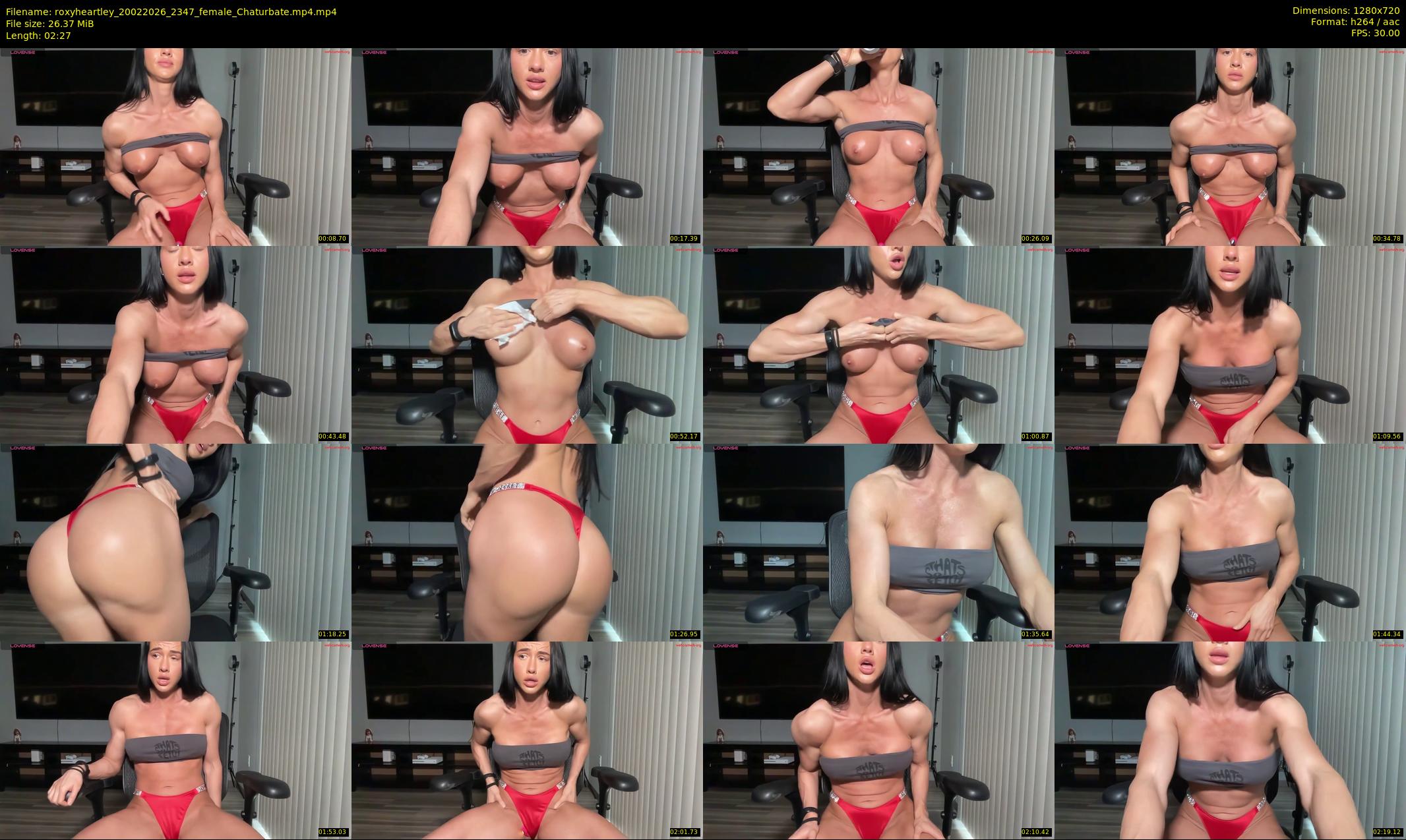 roxyheartley — 3 minute Chaturbate female cam show recording, 720p, Feb 20, 2026