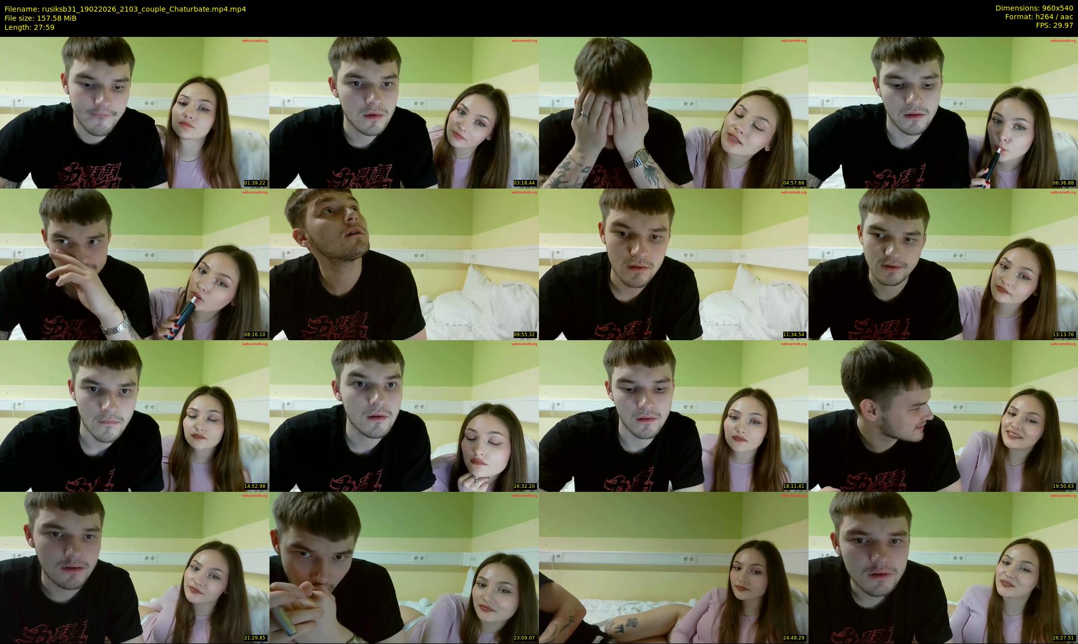 rusiksb31 — 28 minute Chaturbate couple cam show recording, 480p, Feb 19, 2026