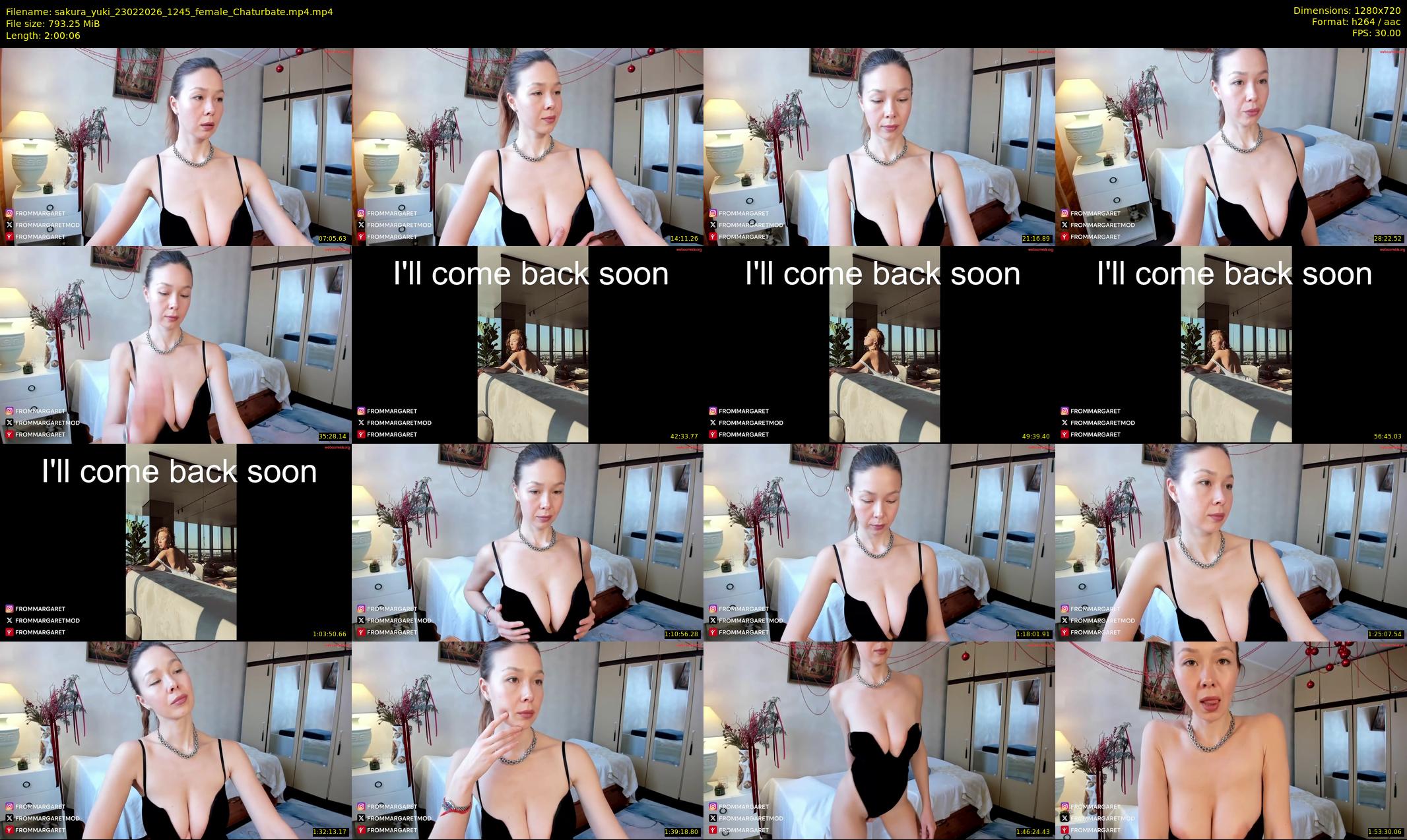 sakura_yuki — 121 minute Chaturbate female cam show recording, 720p, Feb 23, 2026