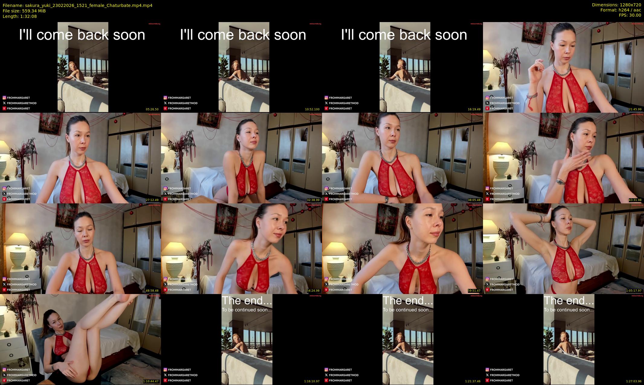 sakura_yuki — 93 minute Chaturbate female cam show recording, 720p, Feb 23, 2026