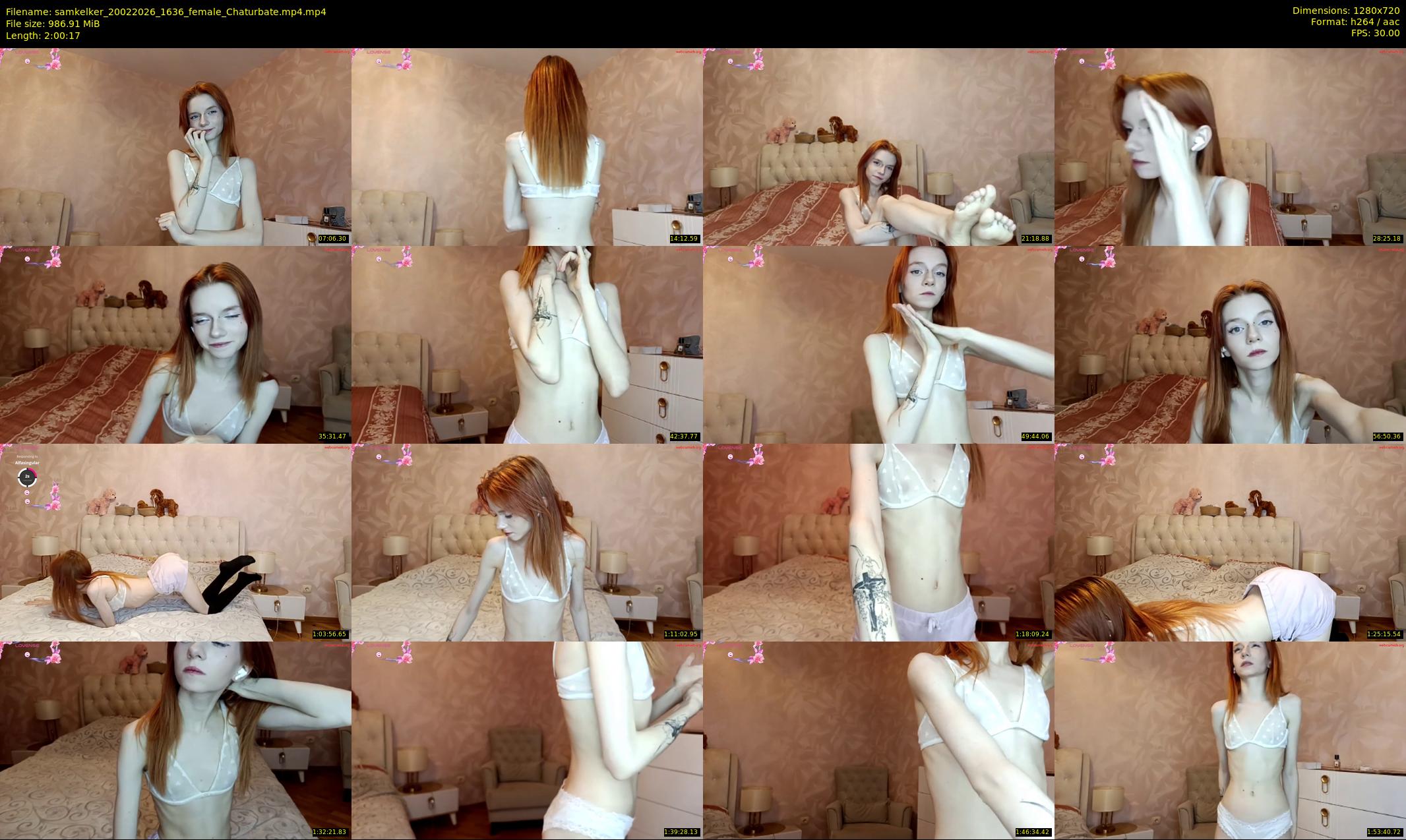 samkelker — 121 minute Chaturbate female cam show recording, 720p, Feb 20, 2026