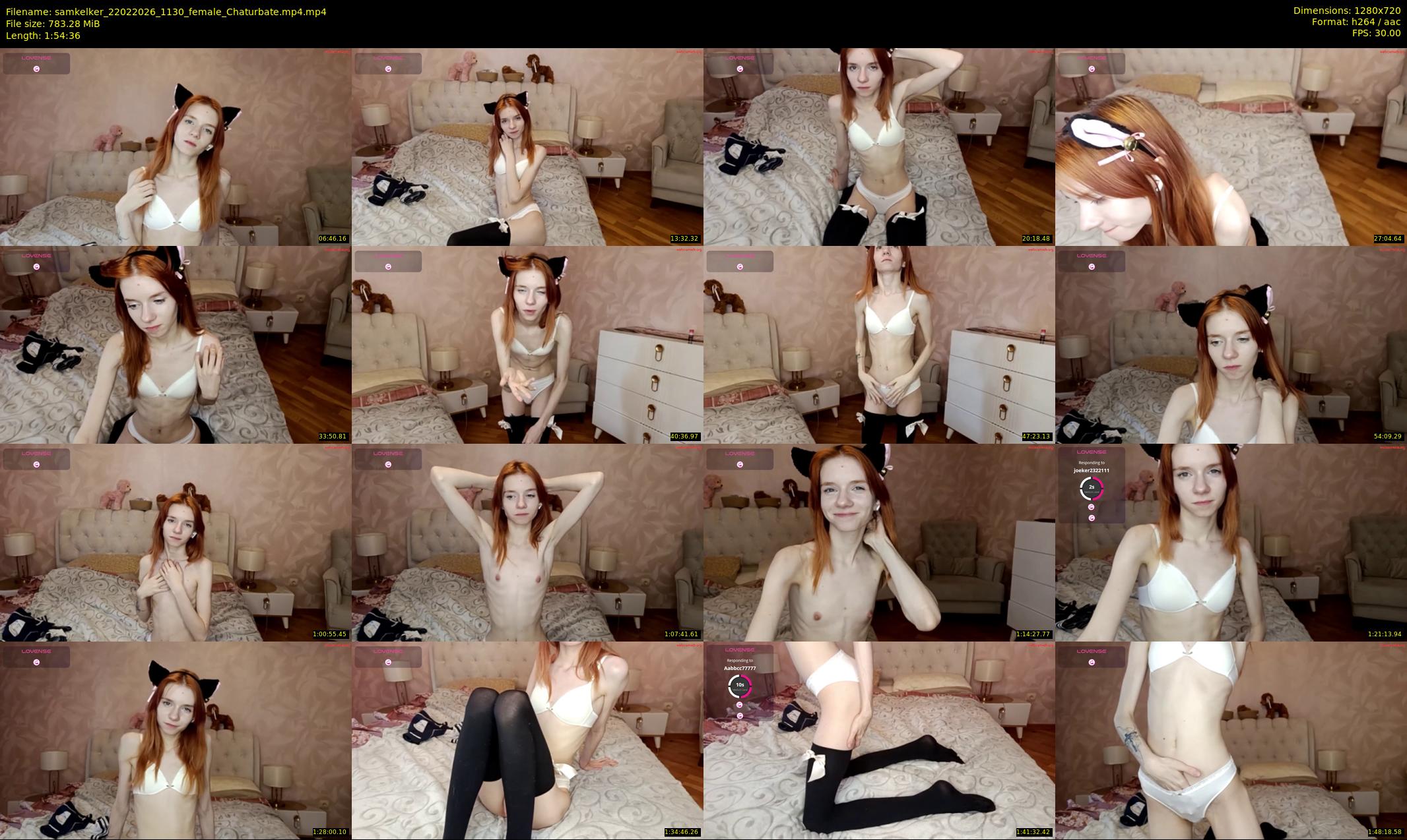 samkelker — 115 minute Chaturbate female cam show recording, 720p, Feb 22, 2026