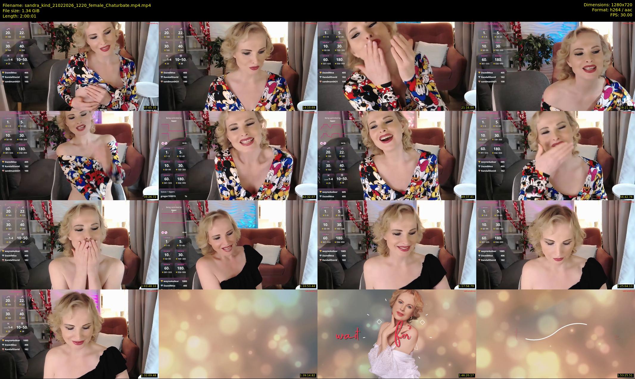 sandra_kind — 121 minute Chaturbate female cam show recording, 720p, Feb 21, 2026
