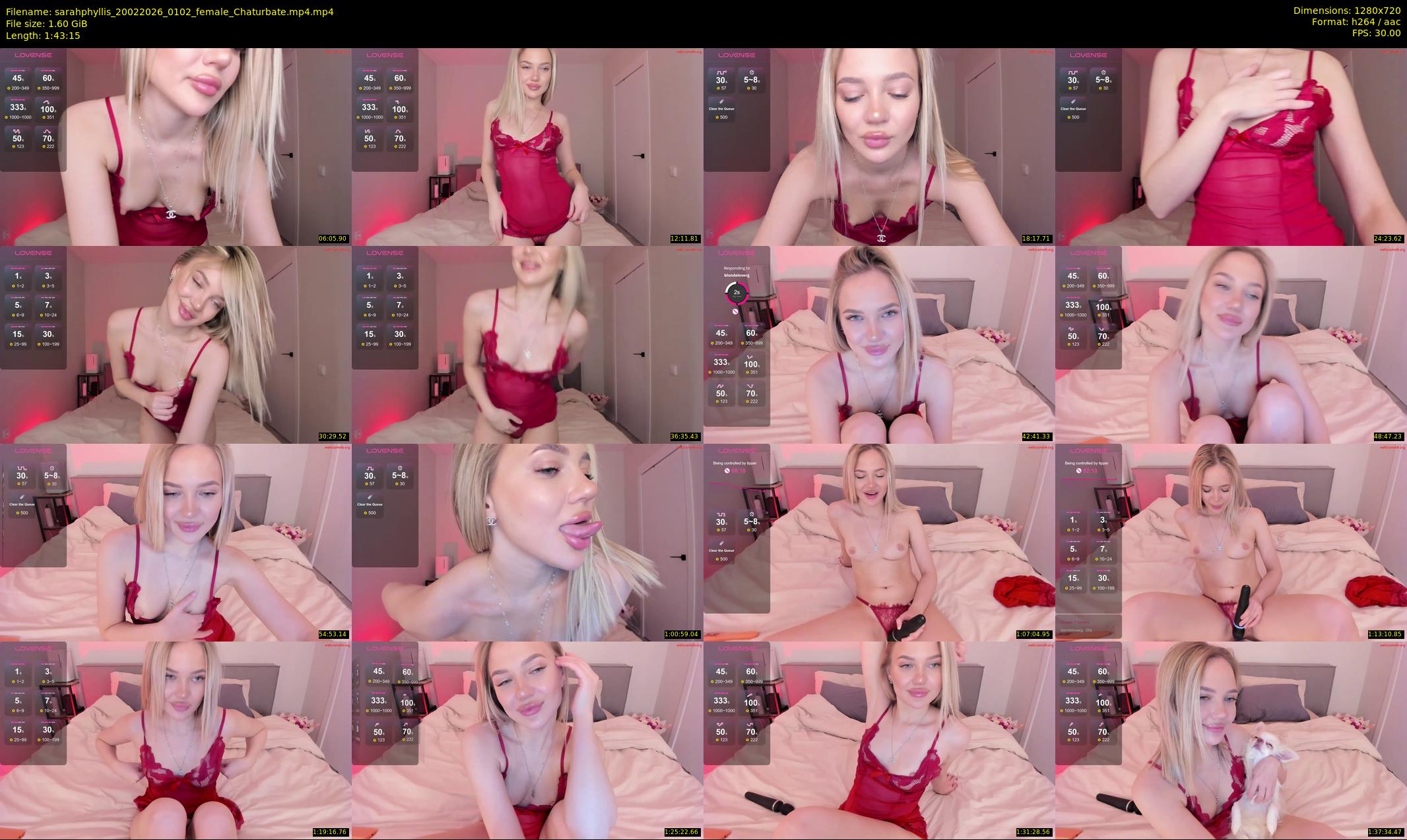 sarahphyllis — 104 minute Chaturbate female cam show recording, 720p, Feb 20, 2026