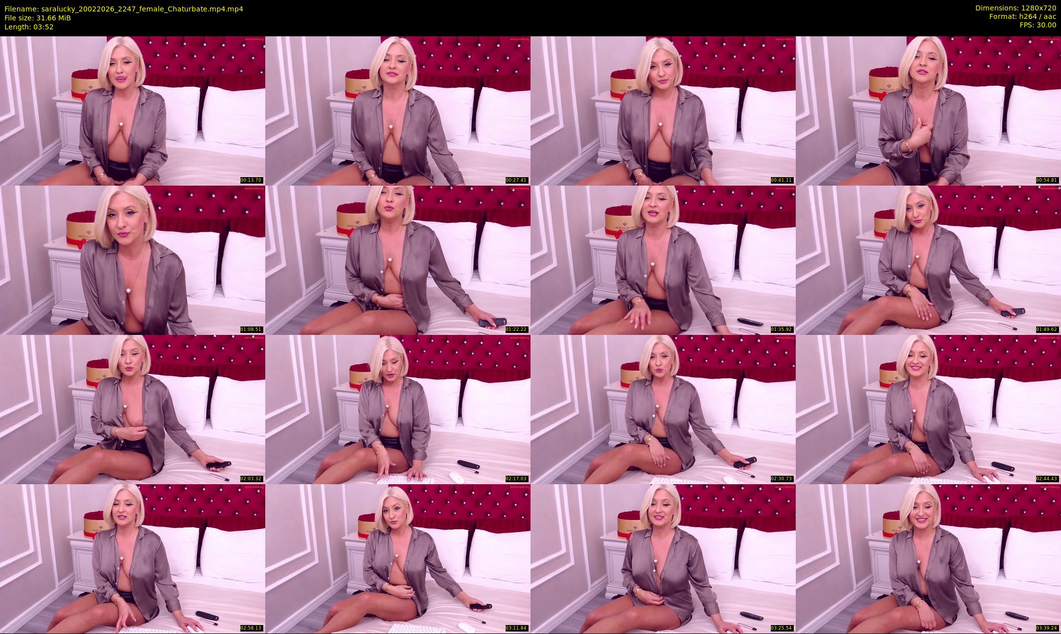saralucky — 4 minute Chaturbate female cam show recording, 720p, Feb 20, 2026