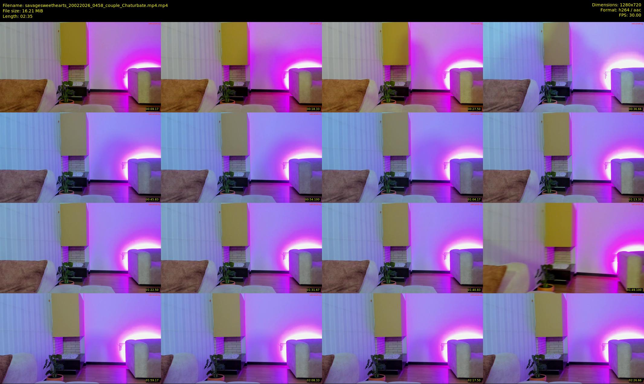 savagesweethearts — 3 minute Chaturbate couple cam show recording, 720p, Feb 20, 2026