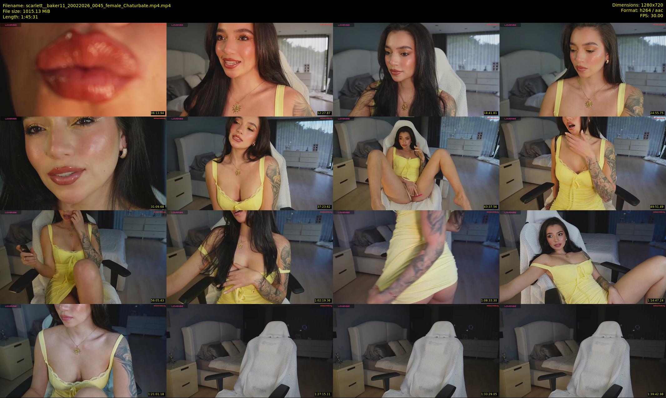 scarlett__baker11 — 106 minute Chaturbate female cam show recording, 720p, Feb 20, 2026