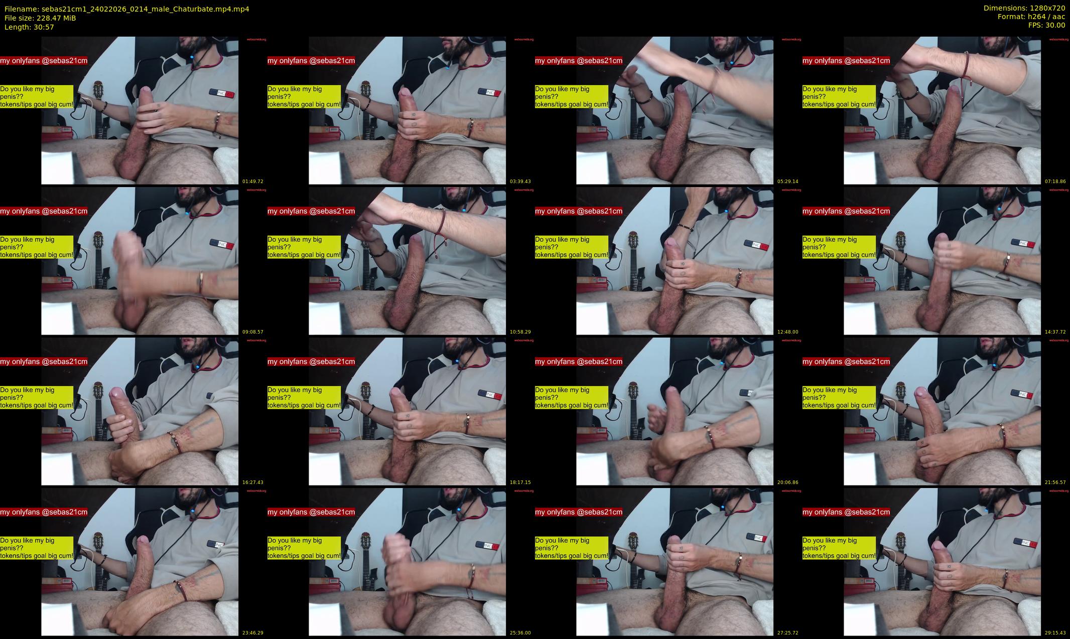 sebas21cm1 — 31 minute Chaturbate male cam show recording, 720p, Feb 24, 2026