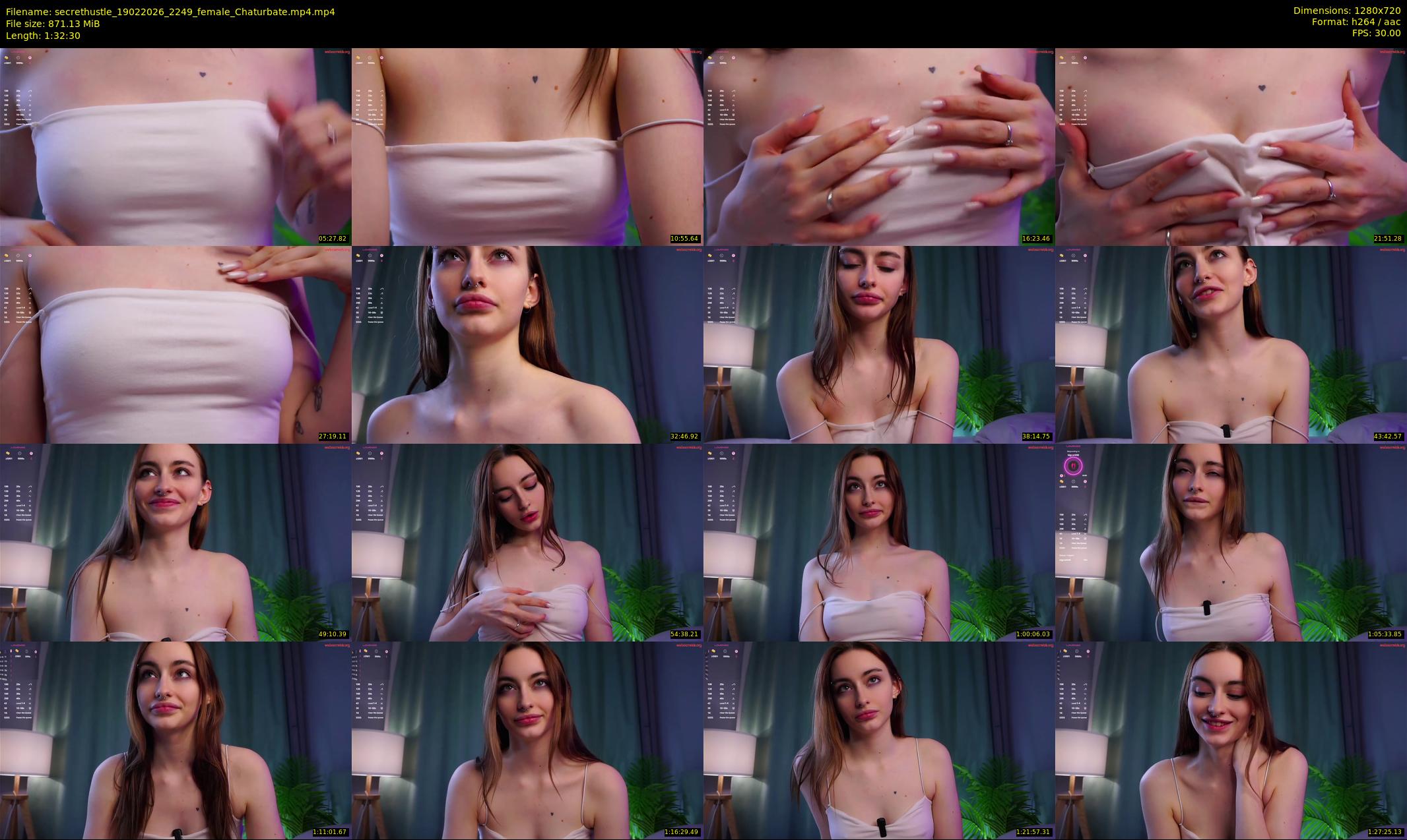 secrethustle — 93 minute Chaturbate female cam show recording, 720p, Feb 19, 2026