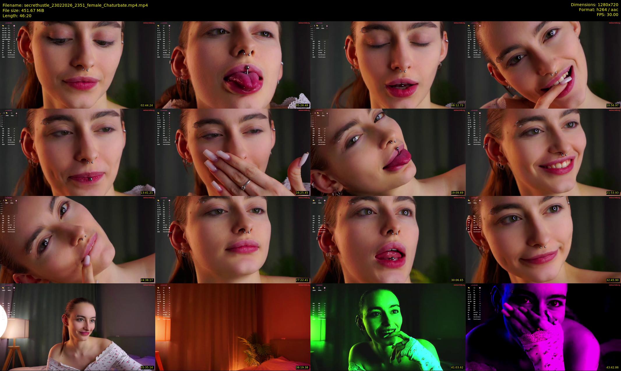 secrethustle — 47 minute Chaturbate female cam show recording, 720p, Feb 23, 2026
