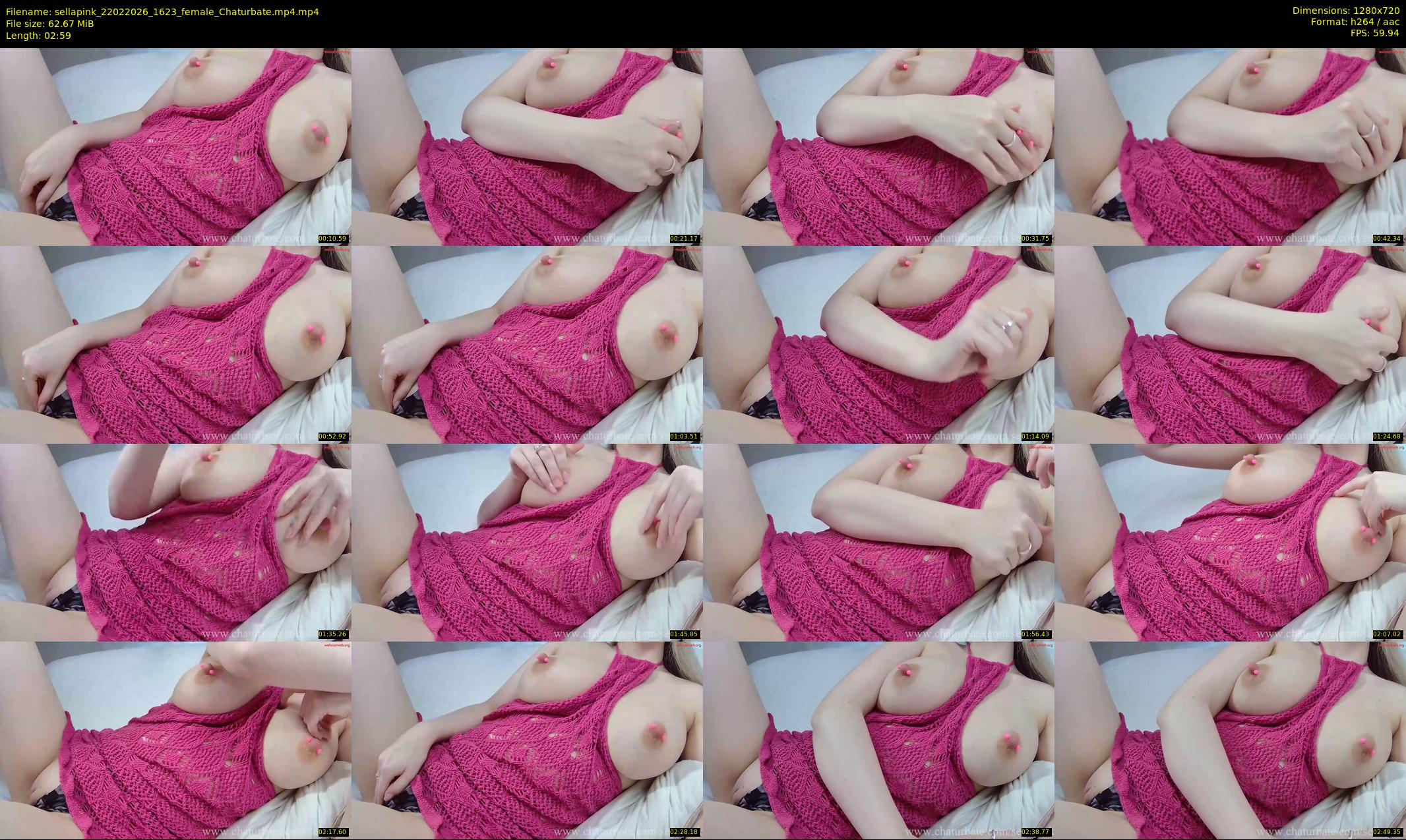 sellapink — 3 minute Chaturbate female cam show recording, 720p, Feb 22, 2026