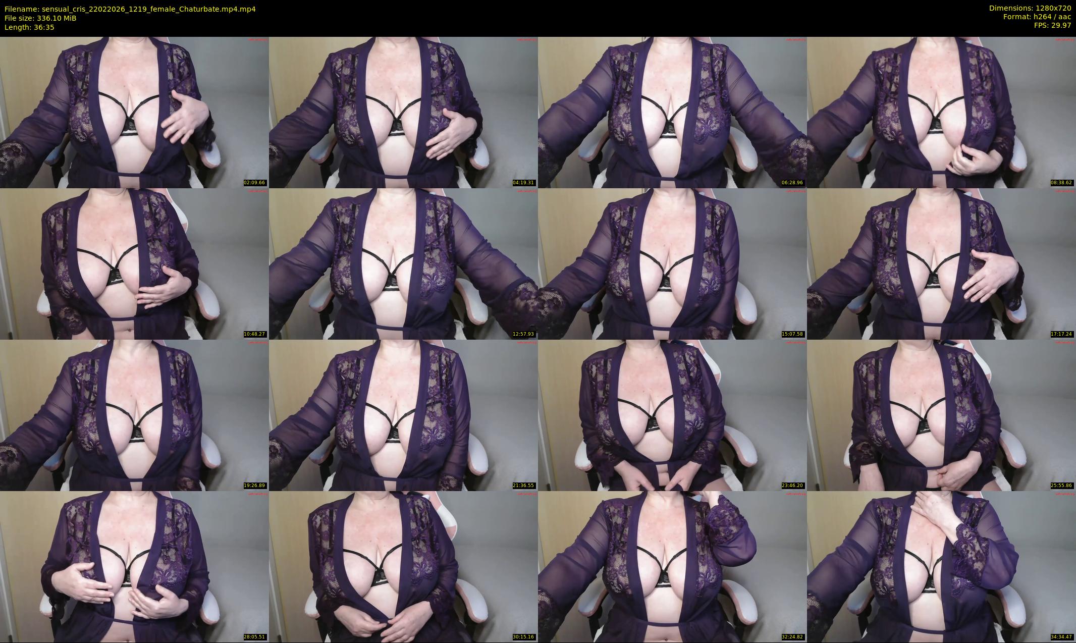 sensual_cris — 37 minute Chaturbate female cam show recording, 720p, Feb 22, 2026