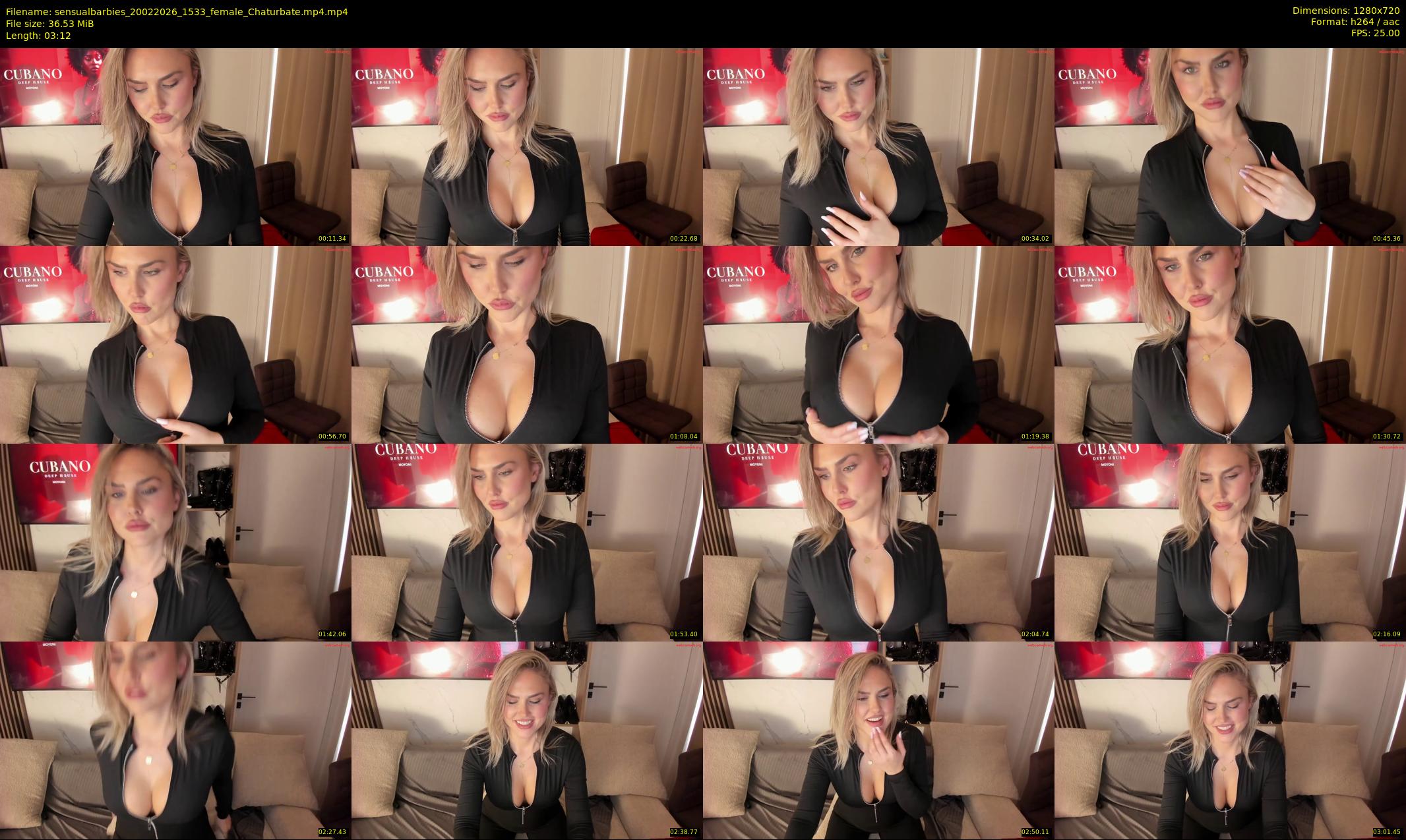 sensualbarbies — 4 minute Chaturbate female cam show recording, 720p, Feb 20, 2026