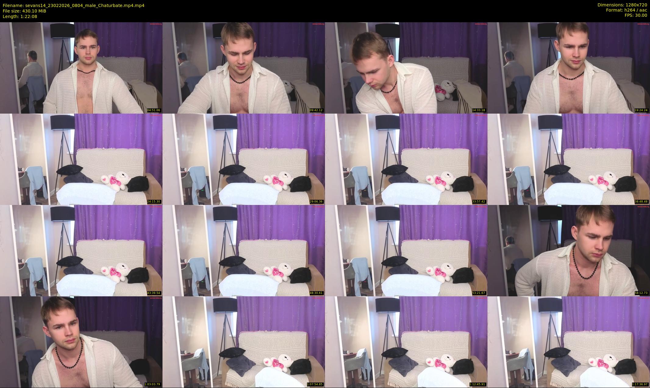 sevans14 — 83 minute Chaturbate male cam show recording, 720p, Feb 23, 2026