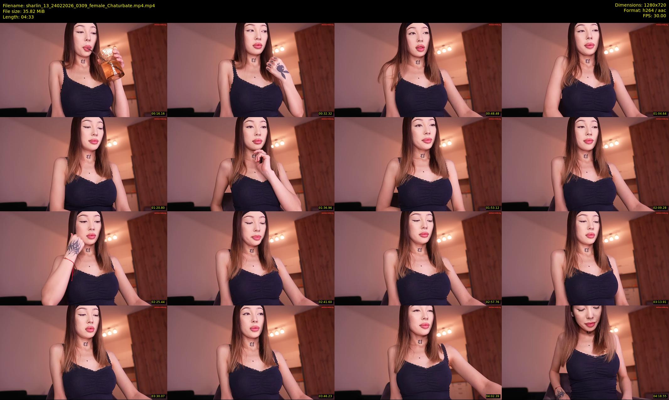 sharlin_13 — 5 minute Chaturbate female cam show recording, 720p, Feb 24, 2026