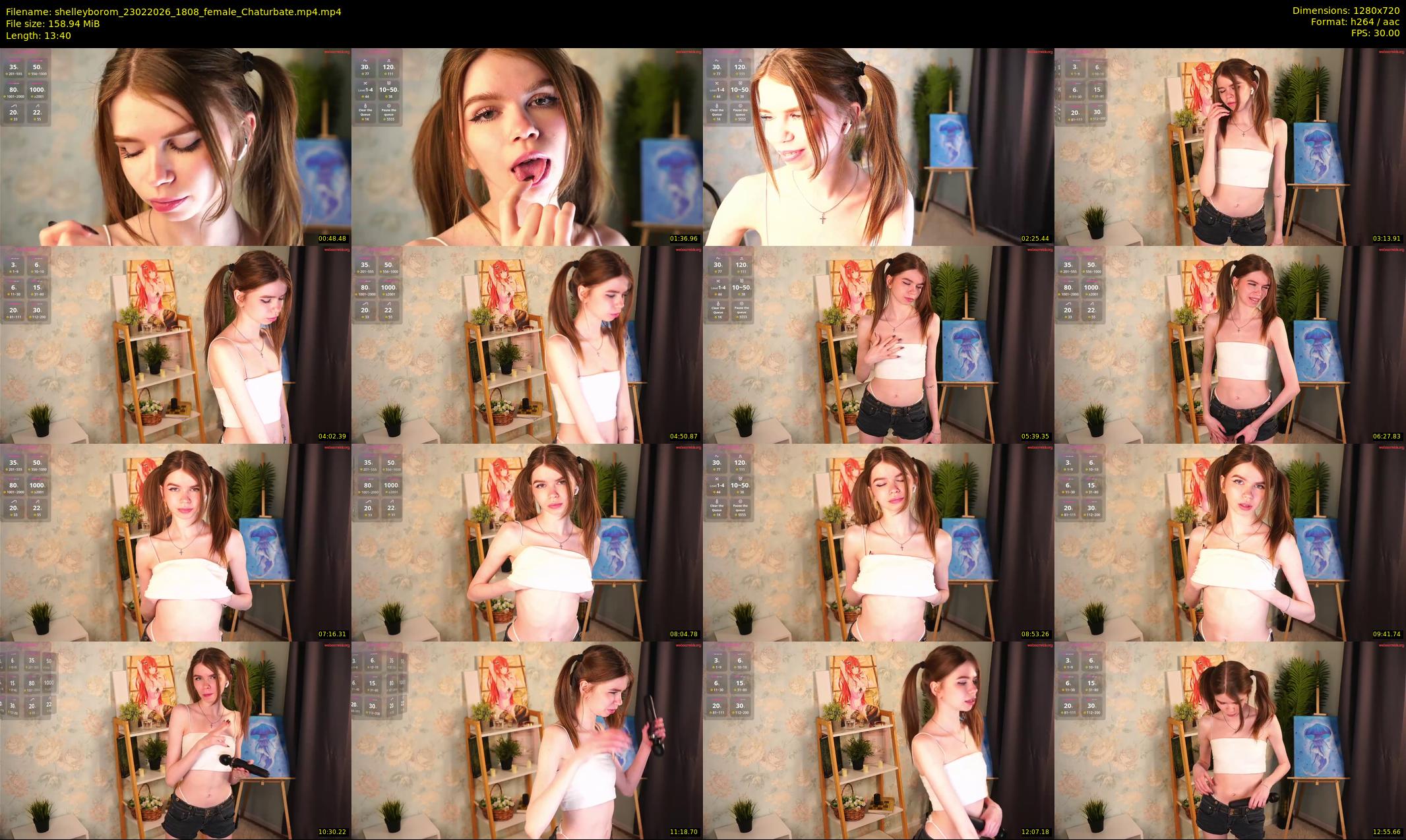 shelleyborom — 14 minute Chaturbate female cam show recording, 720p, Feb 23, 2026