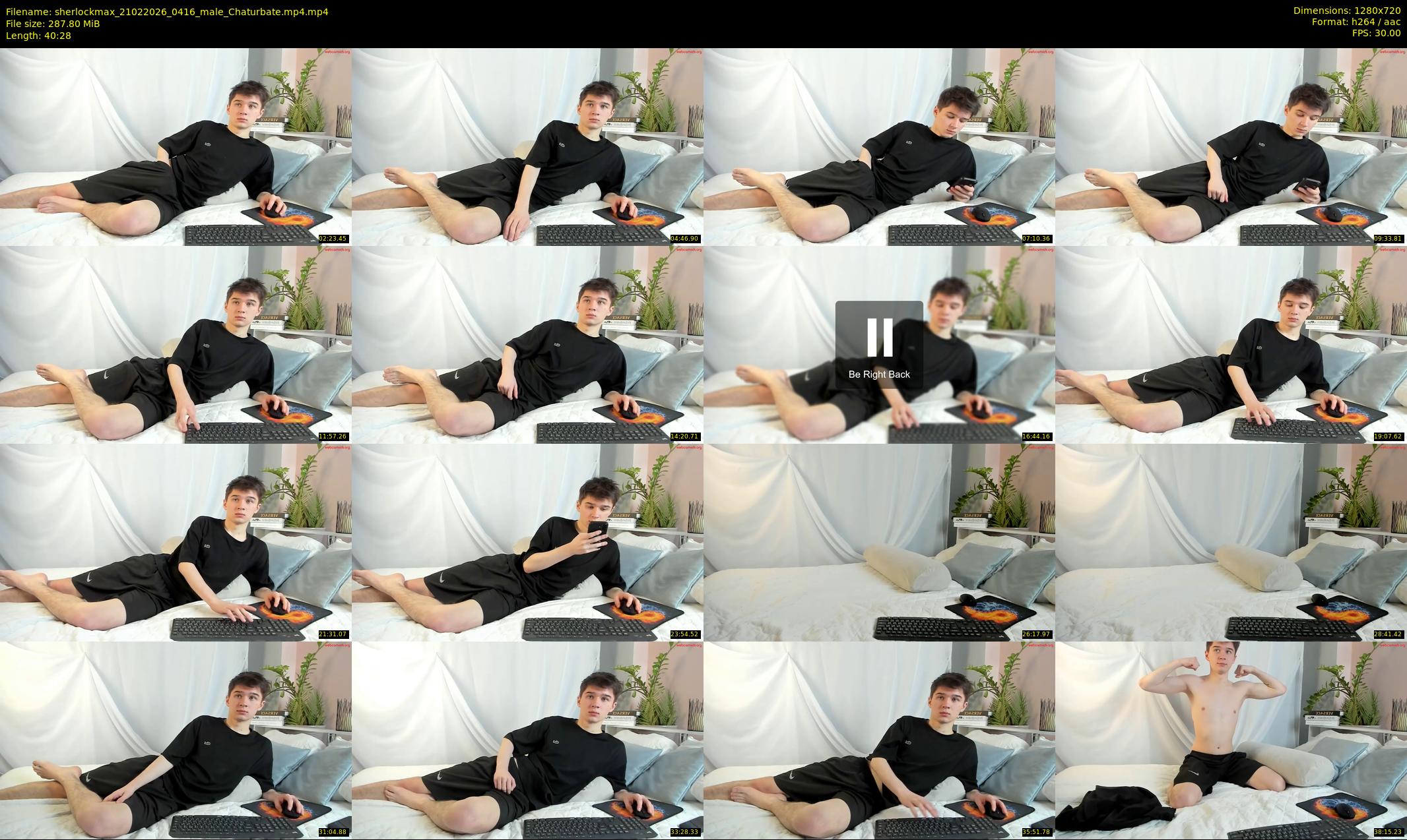 sherlockmax — 41 minute Chaturbate male cam show recording, 720p, Feb 21, 2026