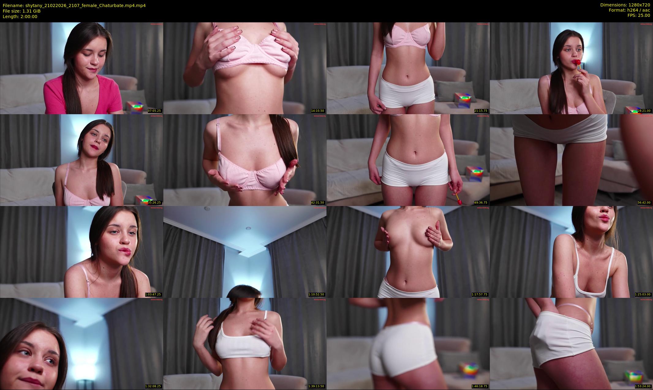 shytany — 120 minute Chaturbate female cam show recording, 720p, Feb 21, 2026