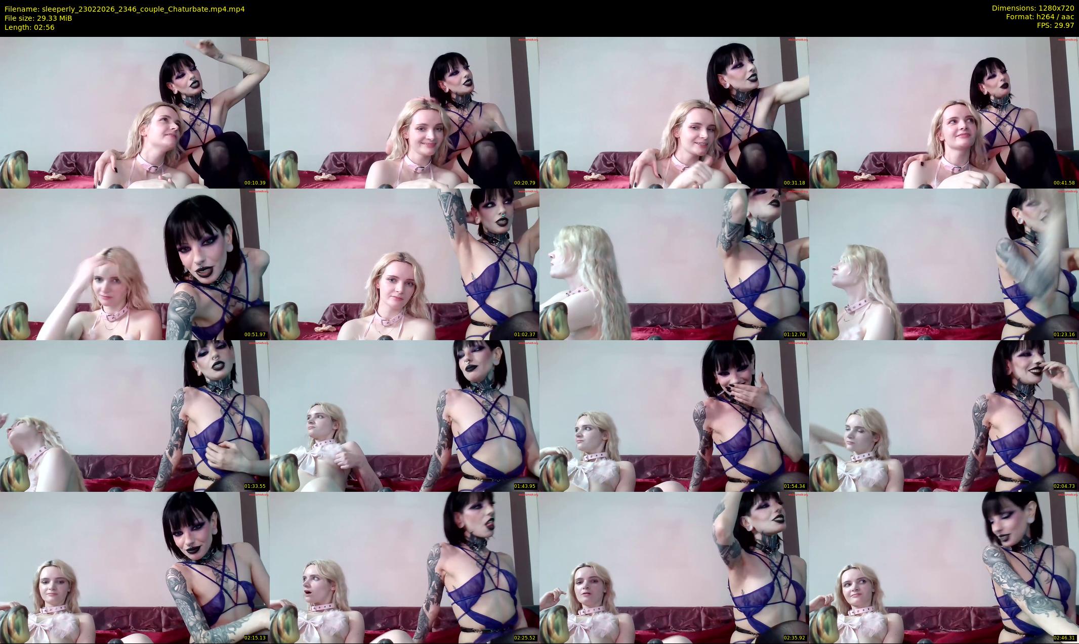 sleeperly — 3 minute Chaturbate female cam show recording, 720p, Feb 23, 2026