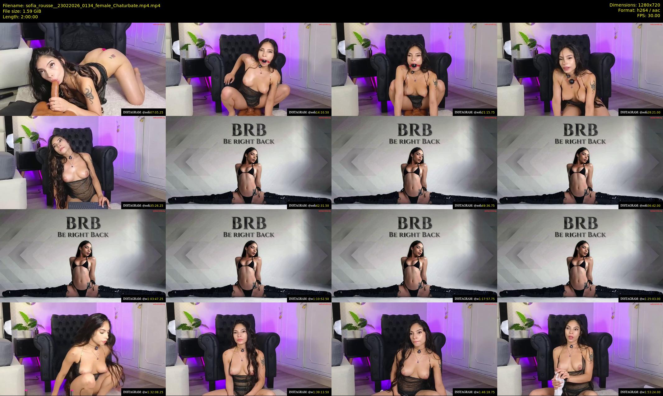 sofia_rousse_ — 120 minute Chaturbate female cam show recording, 720p, Feb 23, 2026