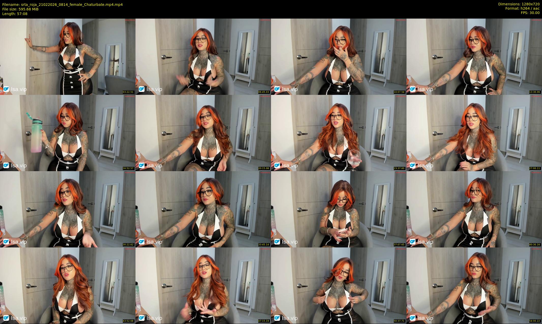 srta_roja — 58 minute Chaturbate female cam show recording, 720p, Feb 21, 2026