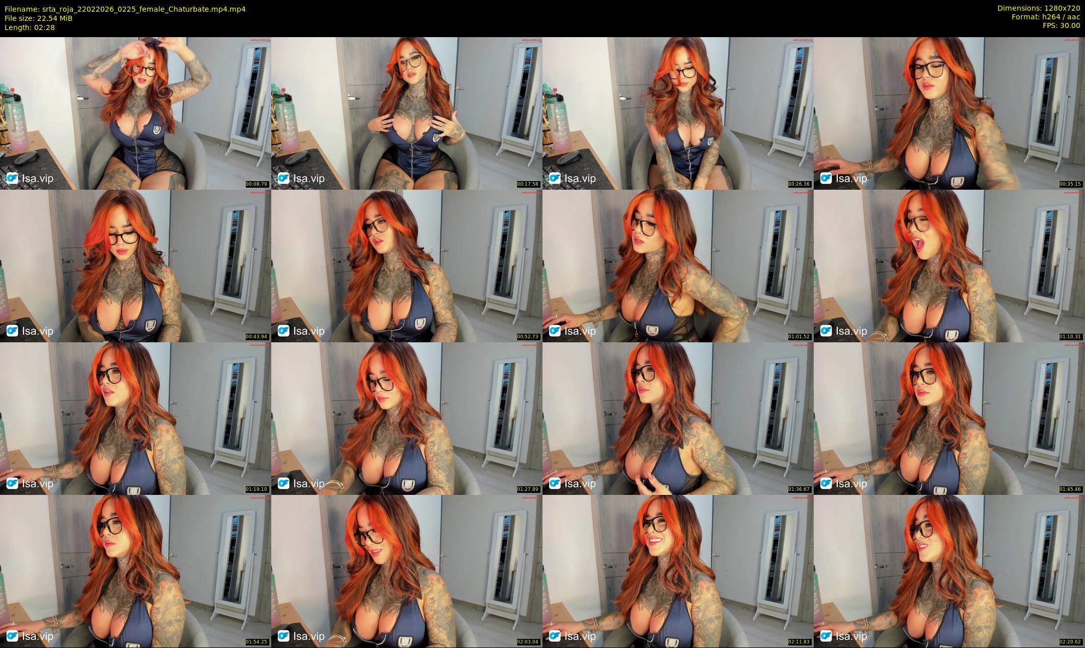srta_roja — 3 minute Chaturbate female cam show recording, 720p, Feb 22, 2026