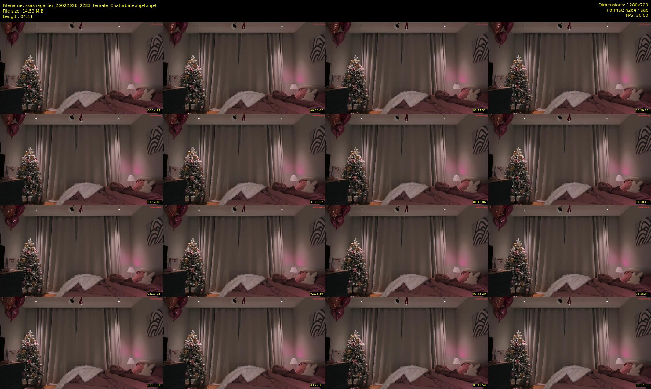 ssashagarter — 5 minute Chaturbate female cam show recording, 720p, Feb 20, 2026