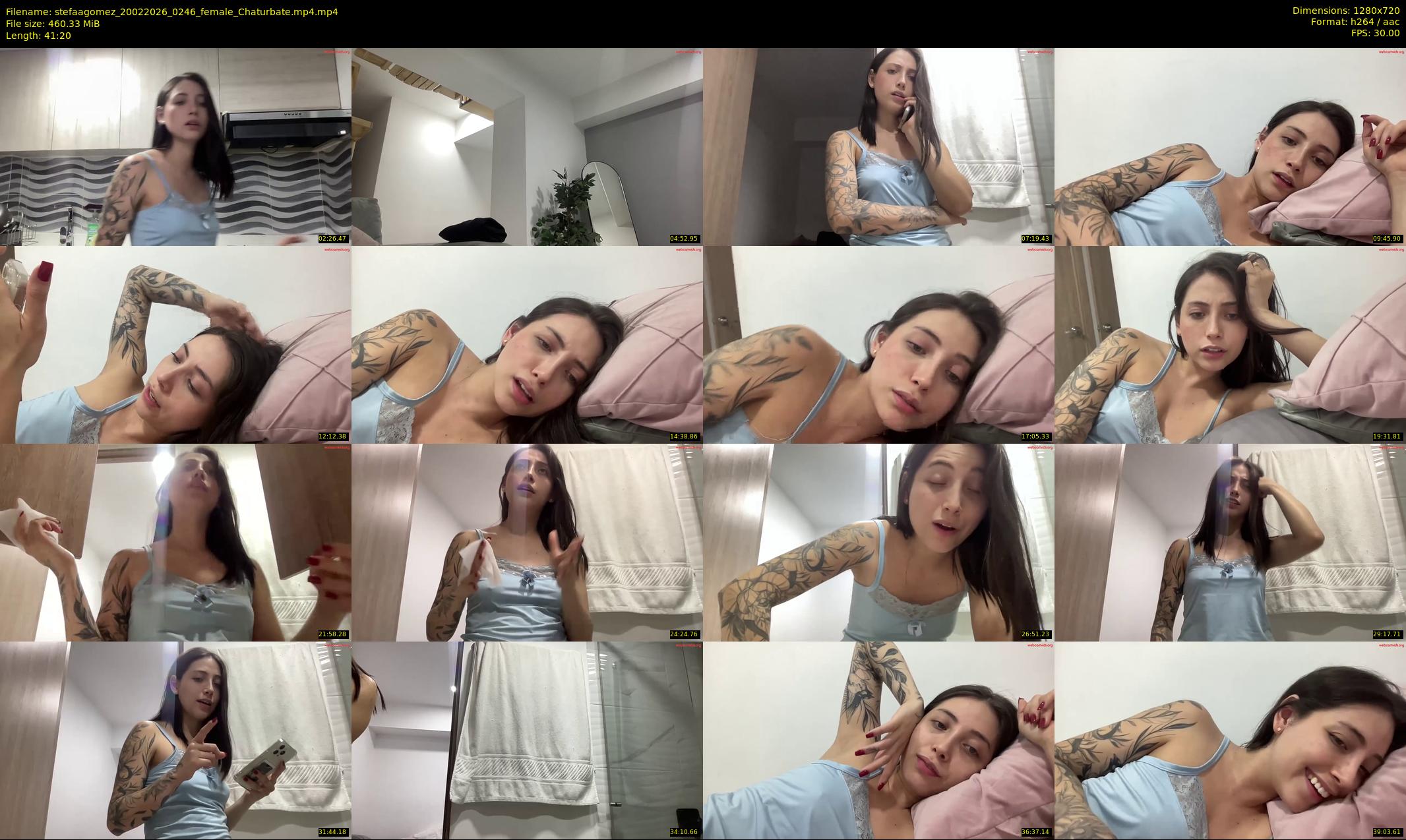 stefaagomez — 42 minute Chaturbate female cam show recording, 720p, Feb 20, 2026