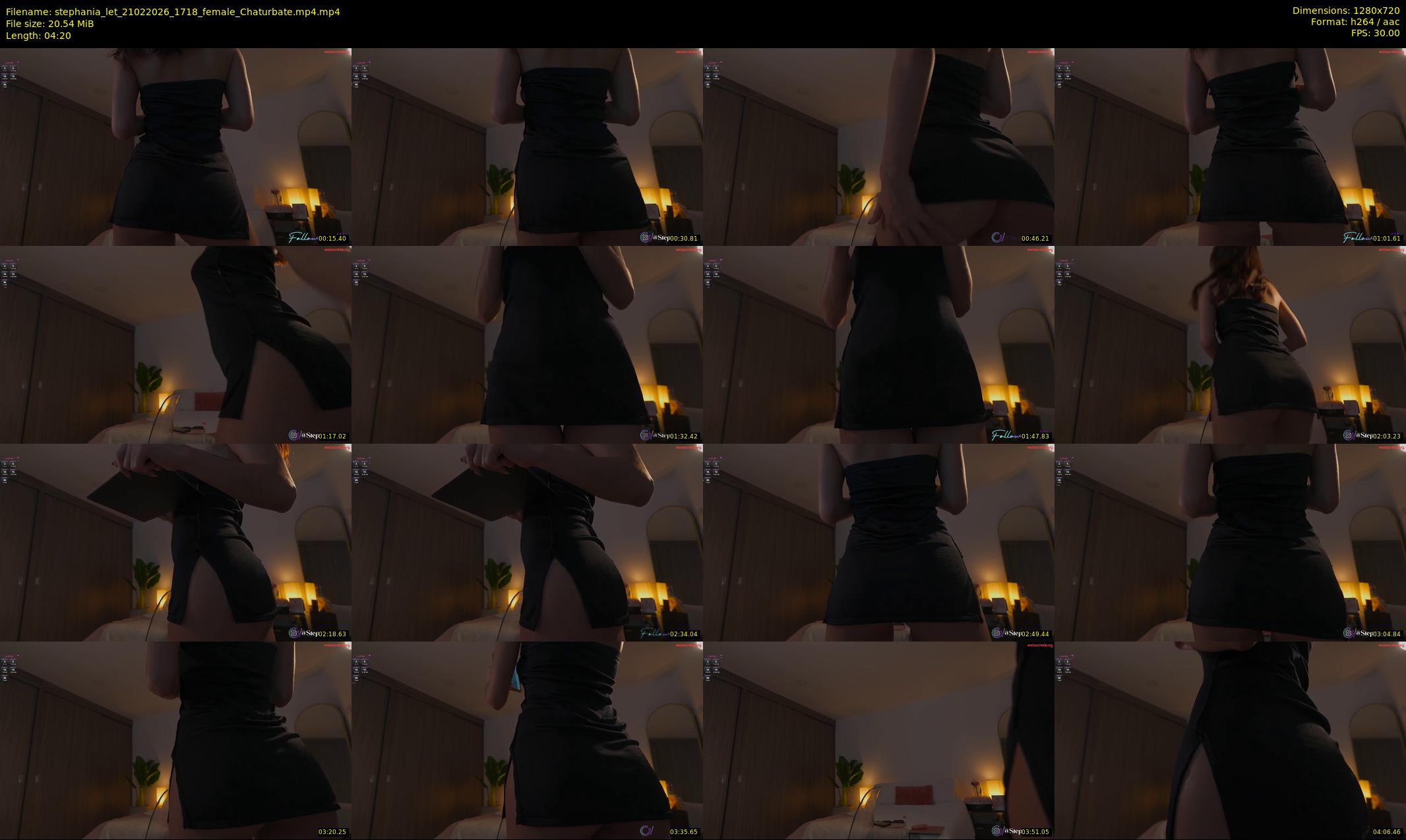 stephania_let — 5 minute Chaturbate female cam show recording, 720p, Feb 21, 2026