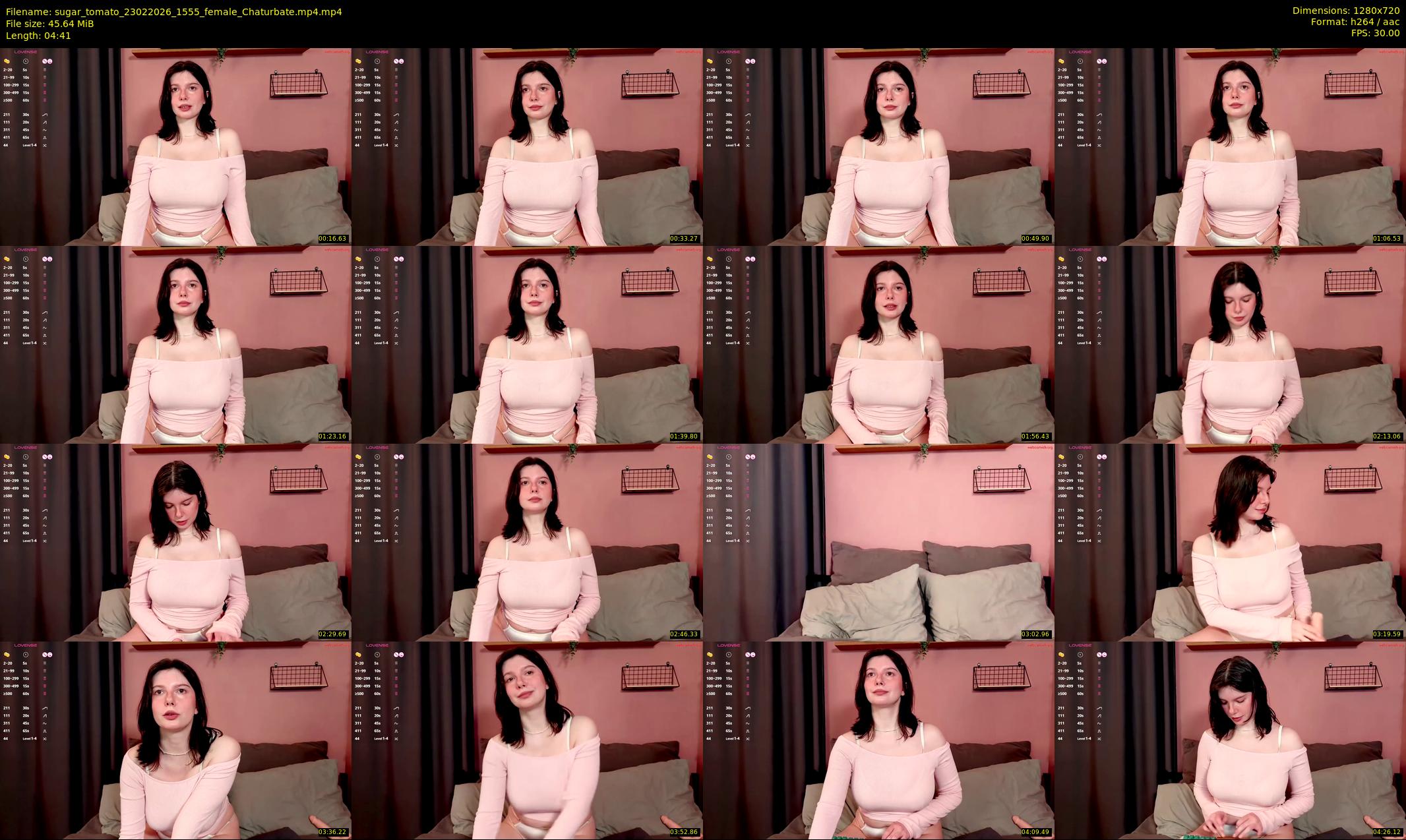 sugar_tomato — 5 minute Chaturbate female cam show recording, 720p, Feb 23, 2026
