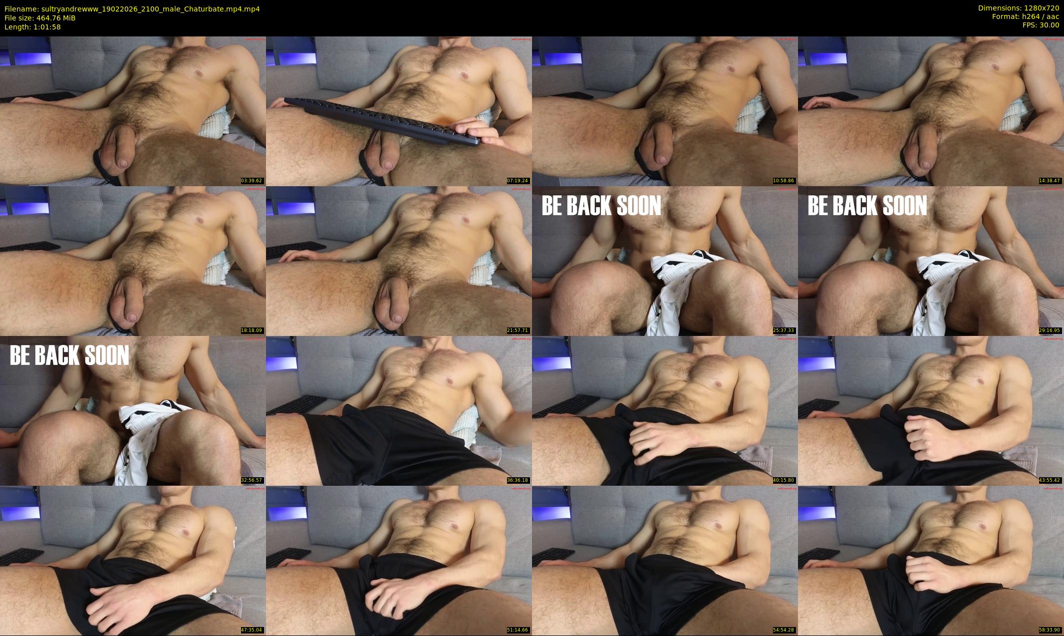 sultryandrewww — 62 minute Chaturbate male cam show recording, 720p, Feb 19, 2026