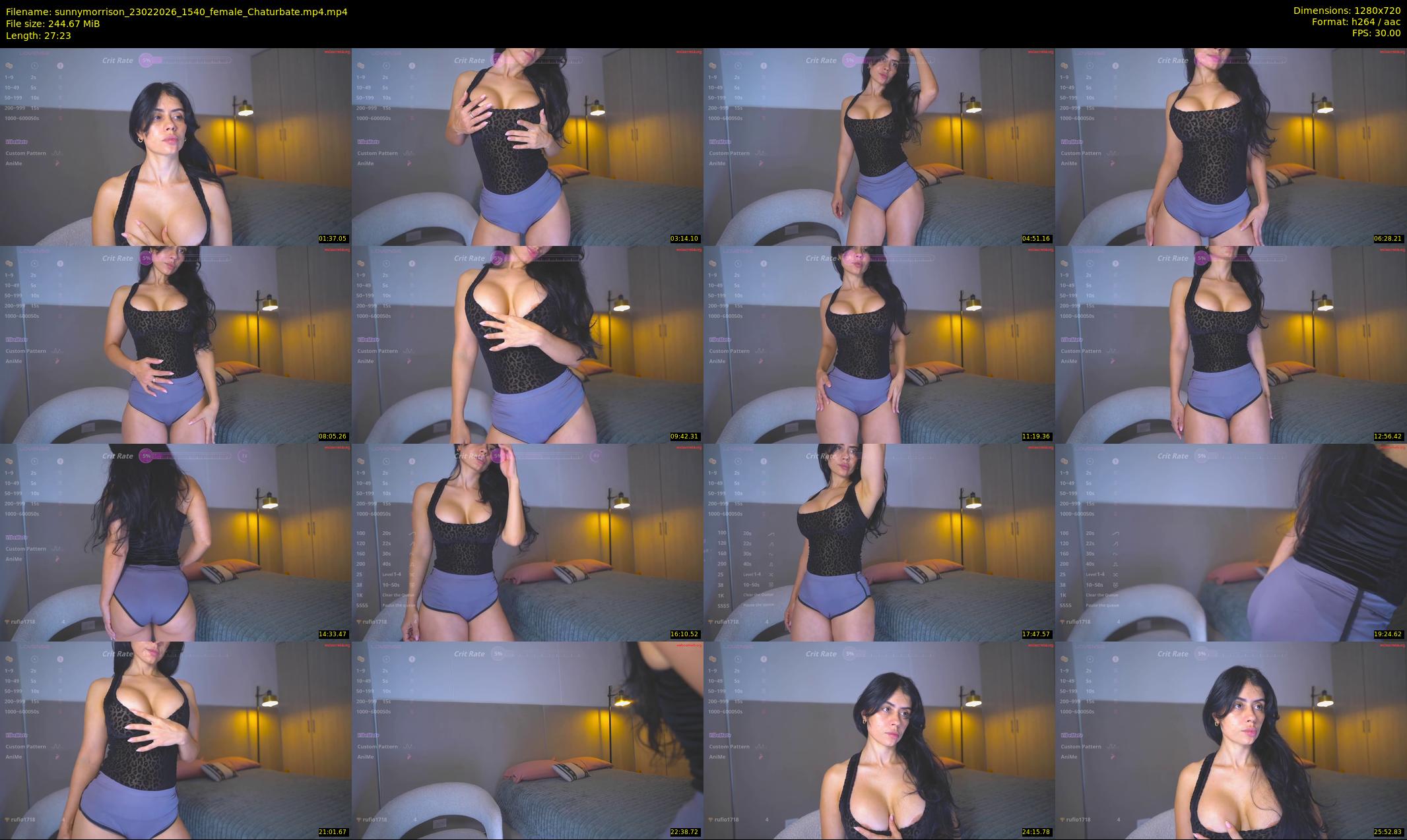 sunnymorrison — 28 minute Chaturbate female cam show recording, 720p, Feb 23, 2026