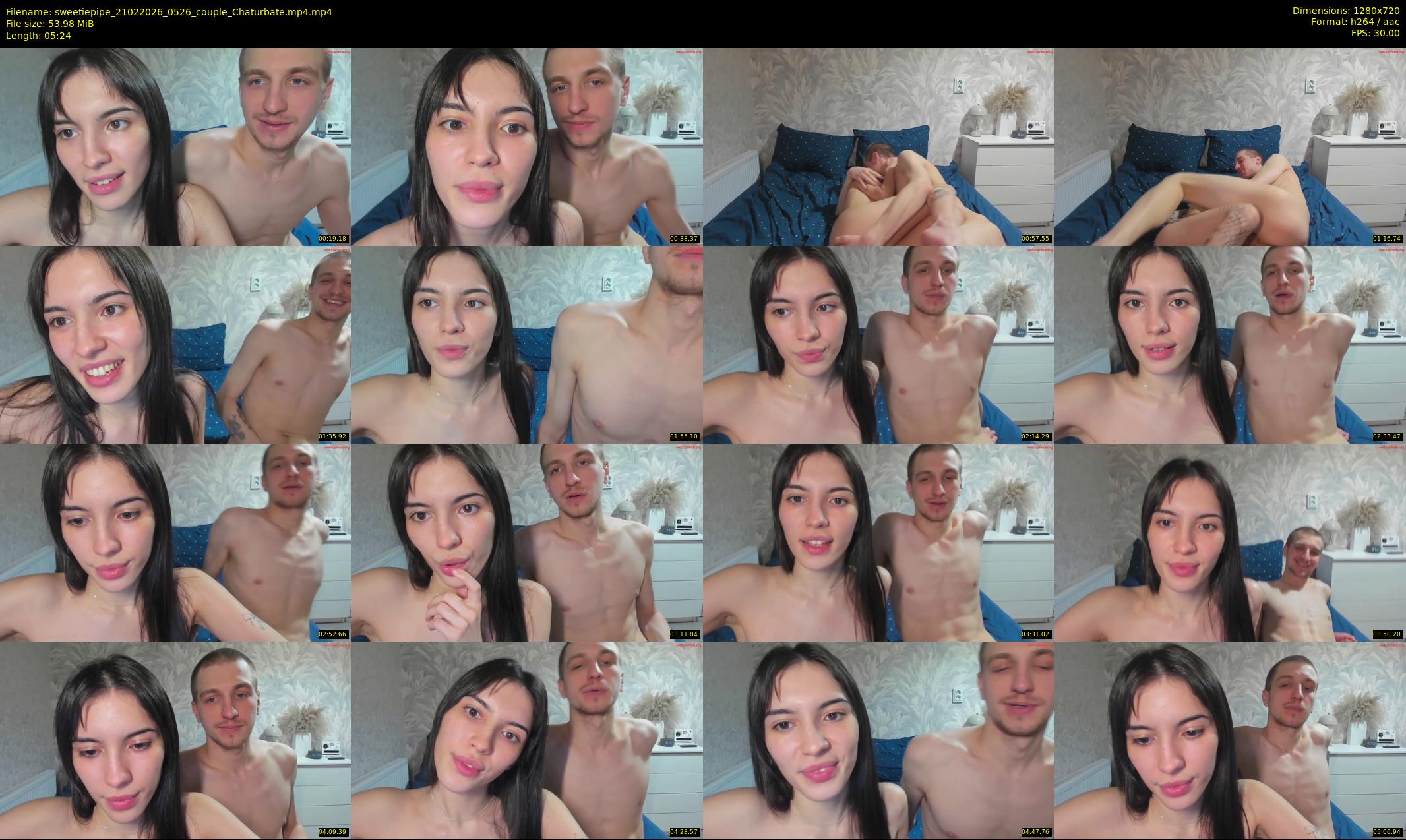 sweetiepipe — 6 minute Chaturbate couple cam show recording, 720p, Feb 21, 2026