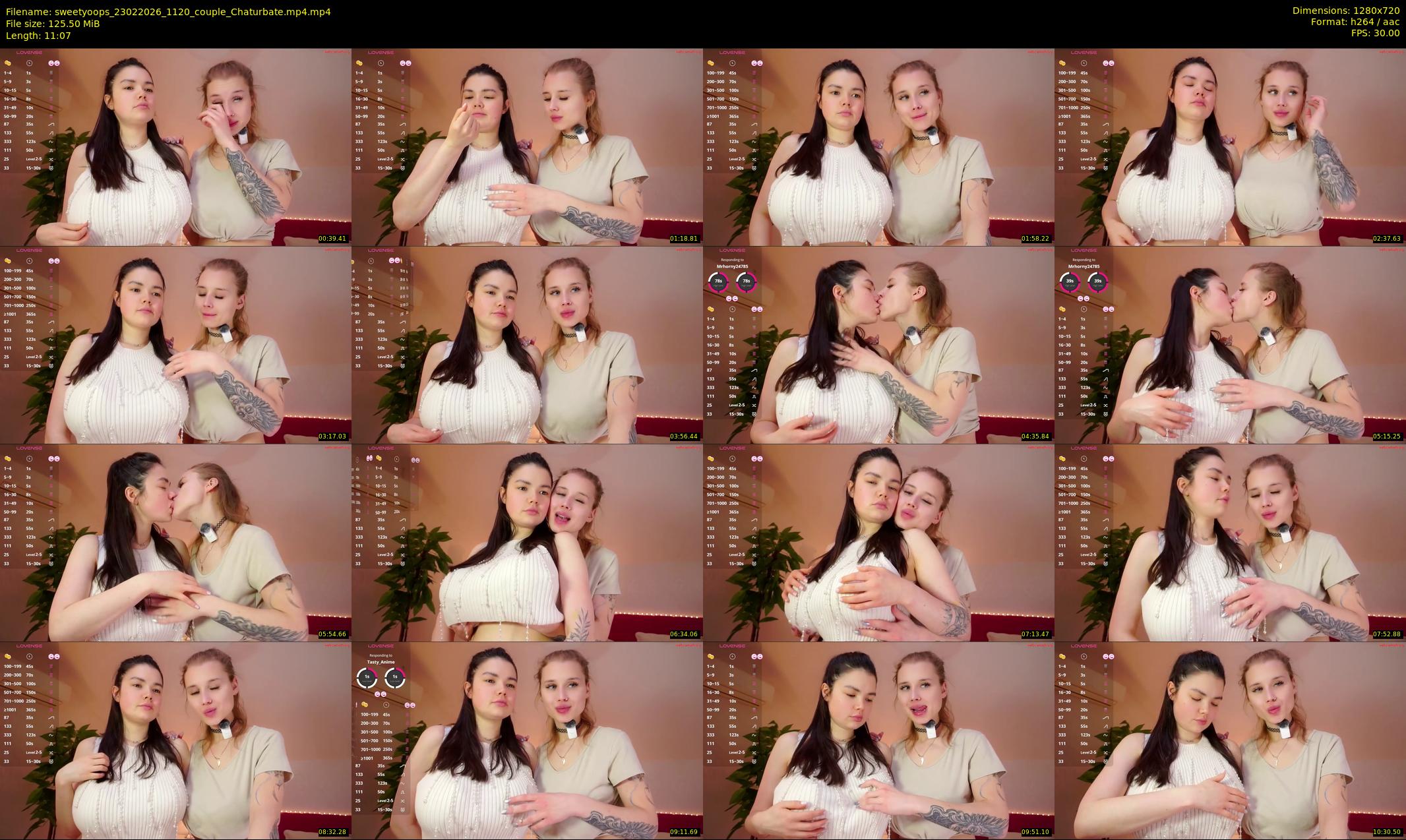 sweetyoops — 12 minute Chaturbate female cam show recording, 720p, Feb 23, 2026