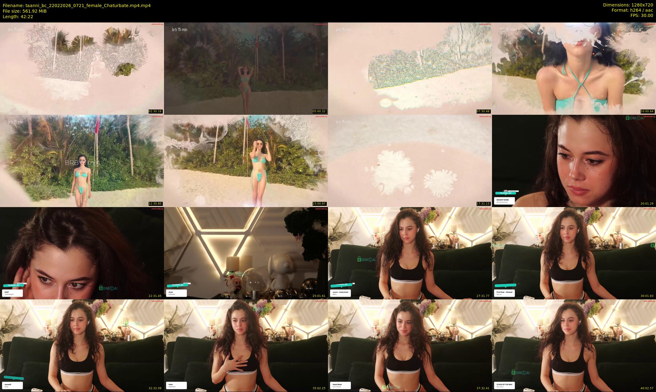 taanni_bc — 43 minute Chaturbate female cam show recording, 720p, Feb 22, 2026