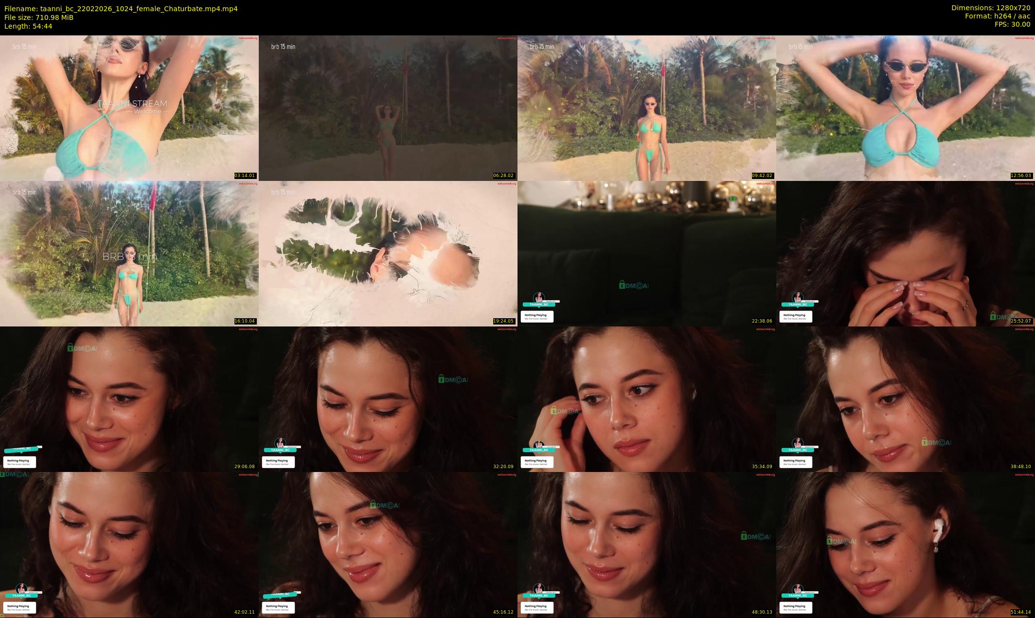 taanni_bc — 55 minute Chaturbate female cam show recording, 720p, Feb 22, 2026