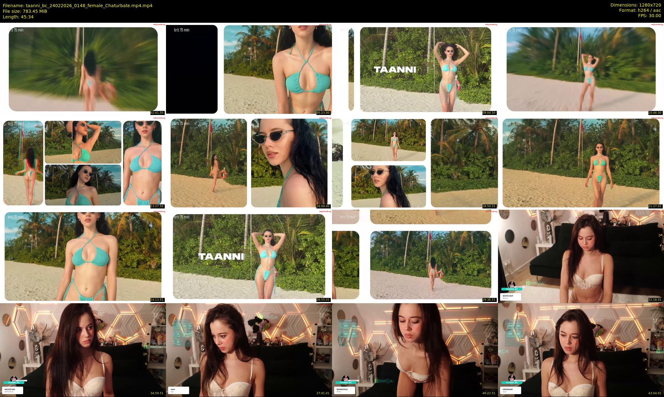 taanni_bc — 46 minute Chaturbate female cam show recording, 720p, Feb 24, 2026