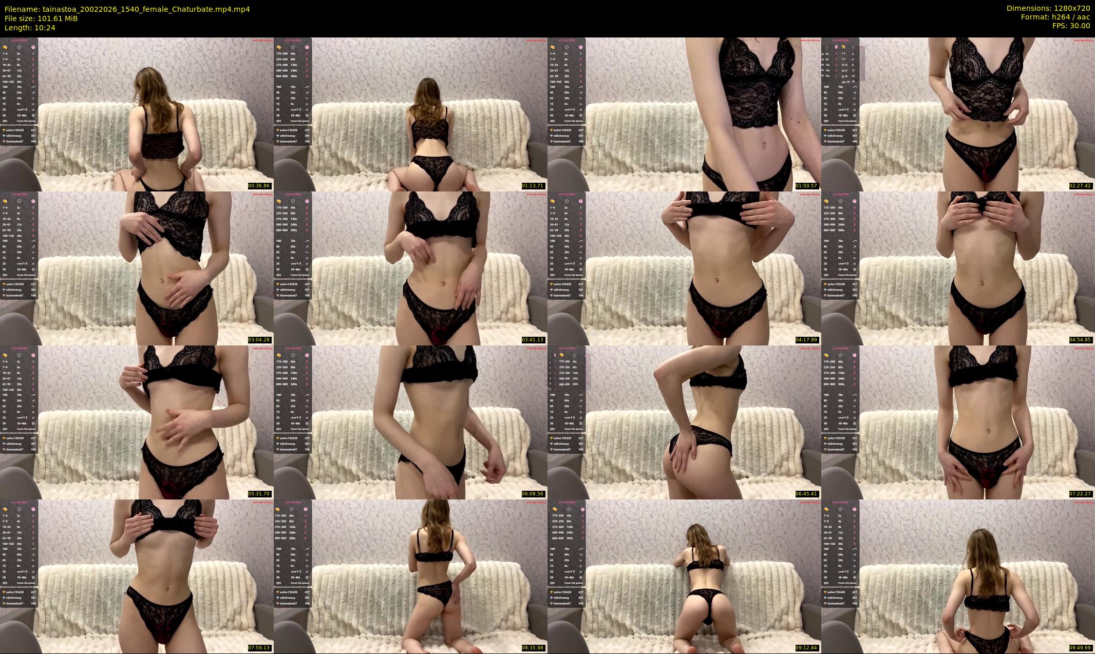 tainastoa — 11 minute Chaturbate female cam show recording, 720p, Feb 20, 2026