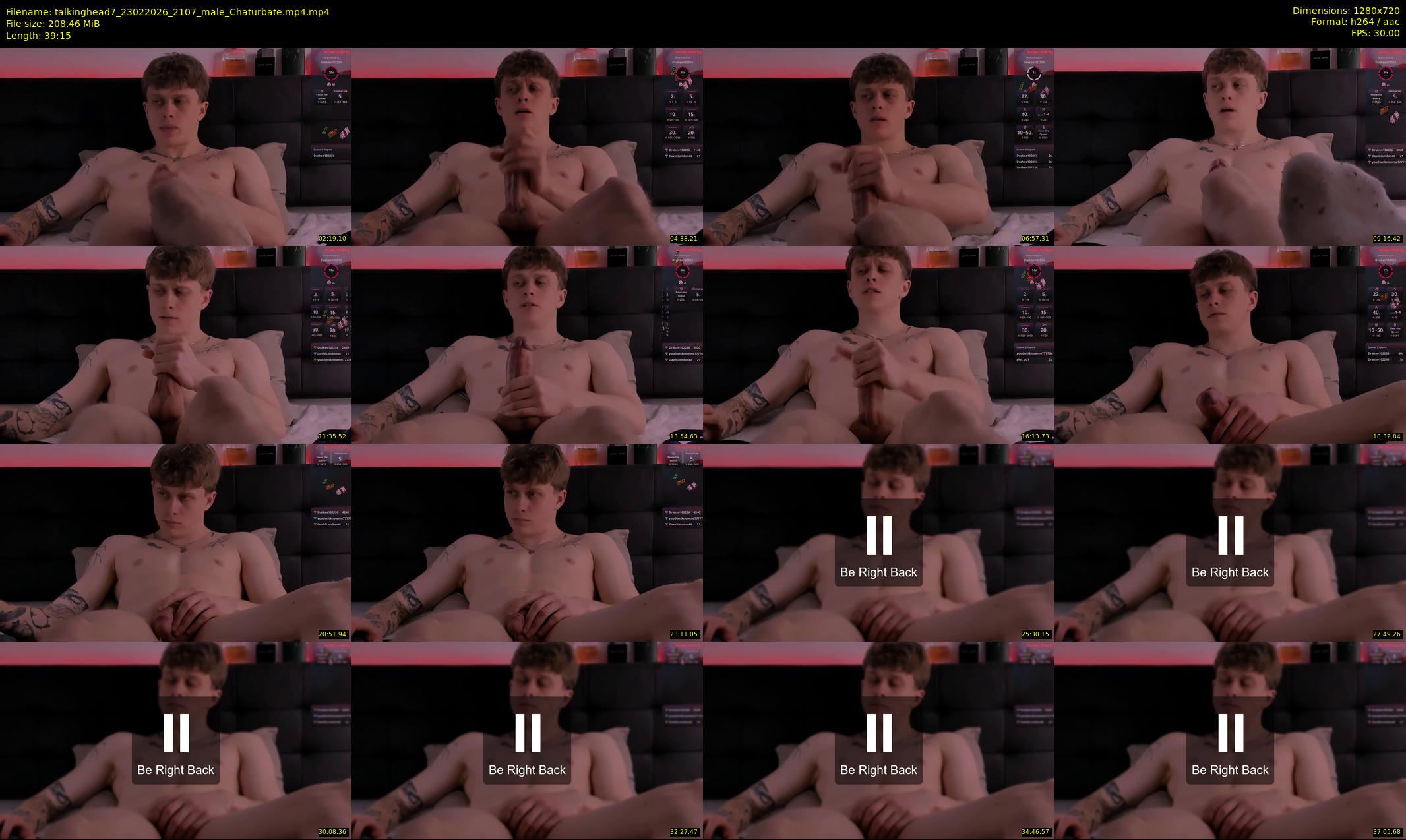 talkinghead7 — 40 minute Chaturbate male cam show recording, 720p, Feb 23, 2026