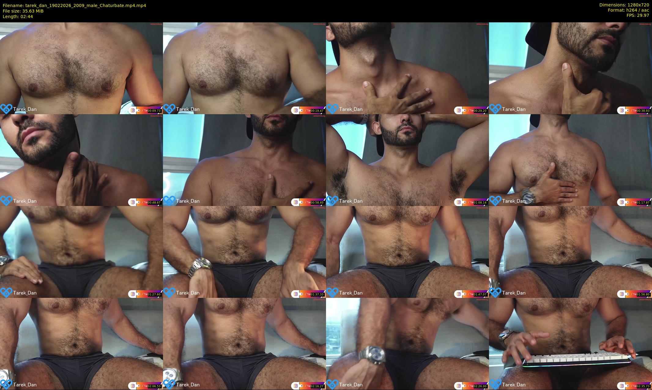 tarek_dan — 3 minute Chaturbate male cam show recording, 720p, Feb 19, 2026