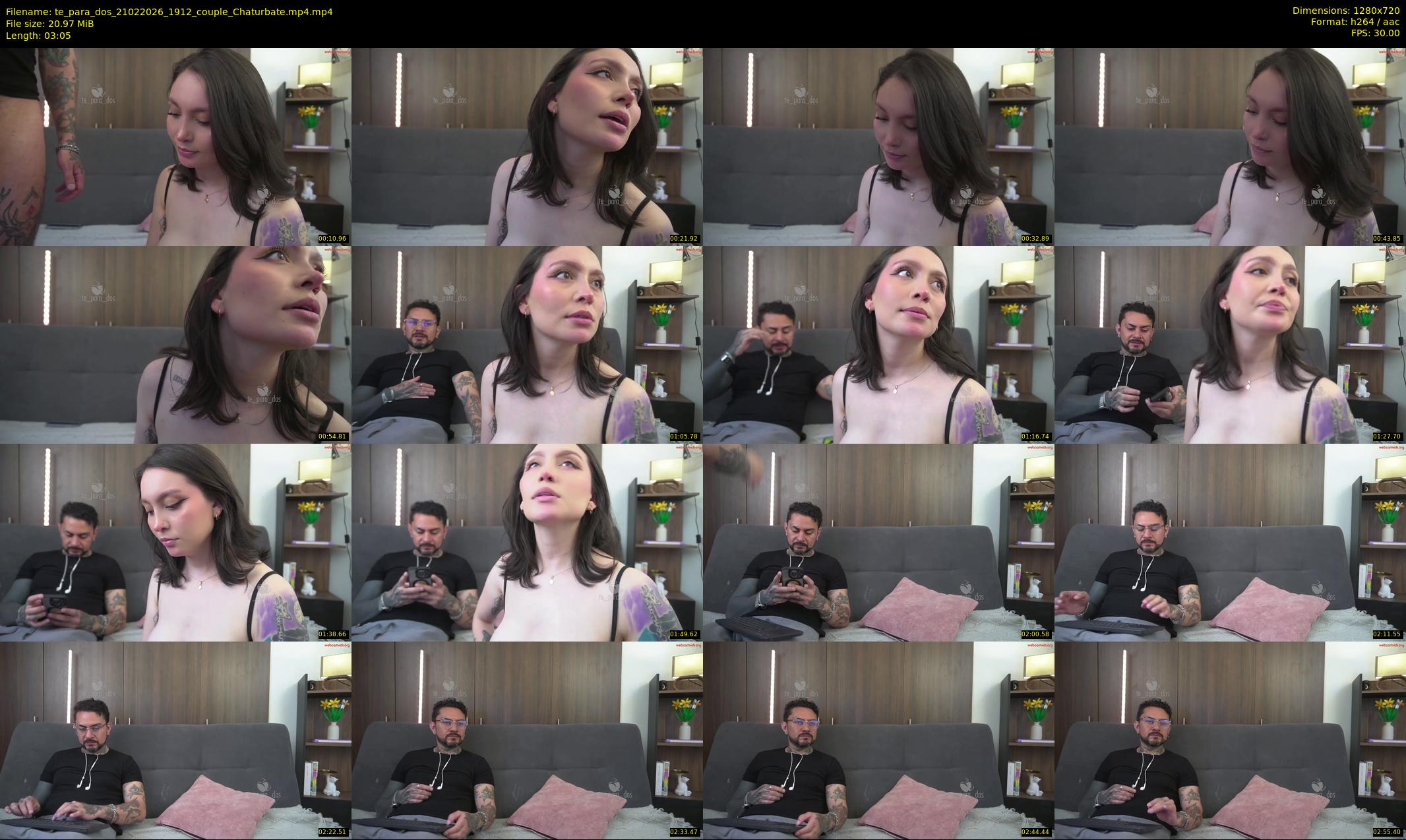 te_para_dos — 4 minute Chaturbate couple cam show recording, 720p, Feb 21, 2026