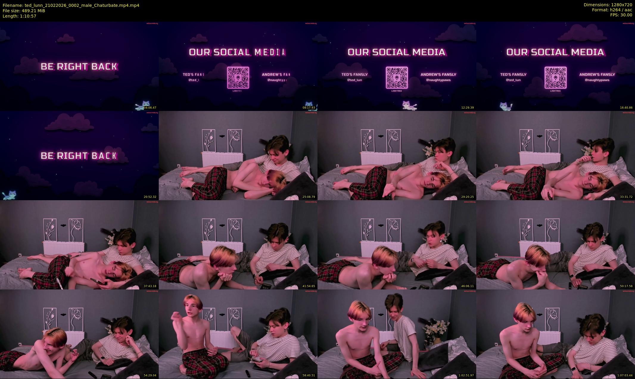 ted_lunn — 71 minute Chaturbate male cam show recording, 720p, Feb 21, 2026