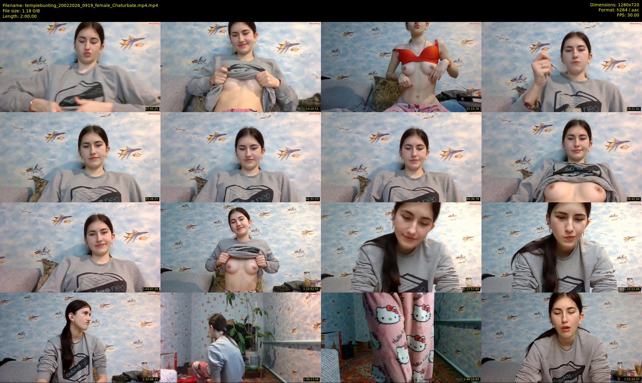 tempiebunting — 120 minute Chaturbate female cam show recording, 720p, Feb 20, 2026